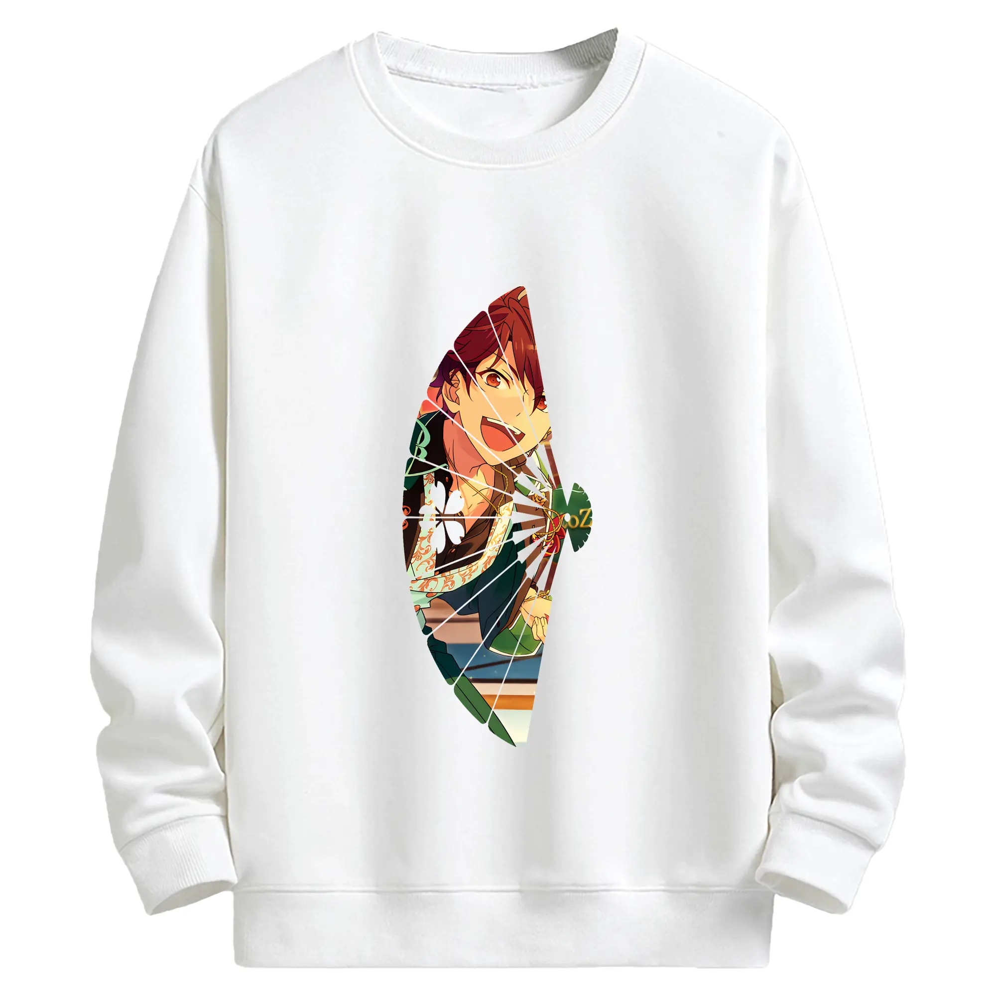 あんさん ぶる グッズ 流星隊 守沢千秋 - キッズ クルーネックスウェットシャツ ・ フロントプリント ・ 綿80％ ポリエステル20％ ・ 快適 通学 スポーツ 日常使い お散歩用