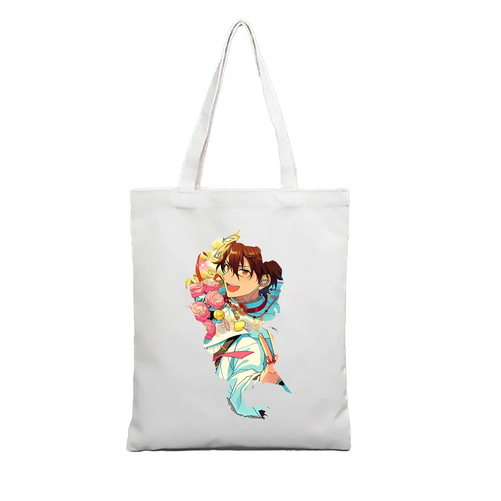 あんさん ぶる グッズ 流星隊 守沢千秋 - 縦型キャンバス手提げバッグ（トートバッグ） ・ キャンバス素材 ・ ショッピング用 ・ 軽量 丈夫 お手入れ簡単