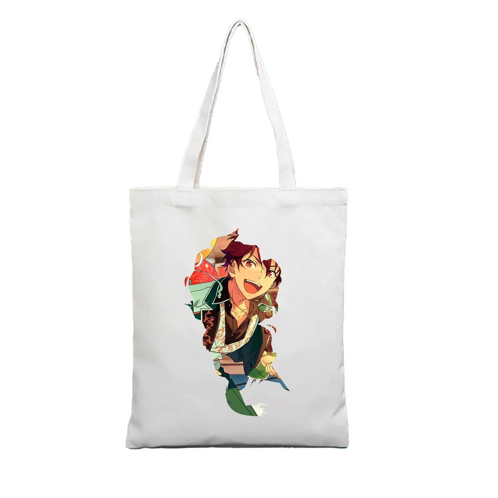あんさん ぶる グッズ 流星隊 守沢千秋 - 縦型キャンバス手提げバッグ（トートバッグ） ・ キャンバス素材 ・ ショッピング用 ・ 軽量 丈夫 お手入れ簡単