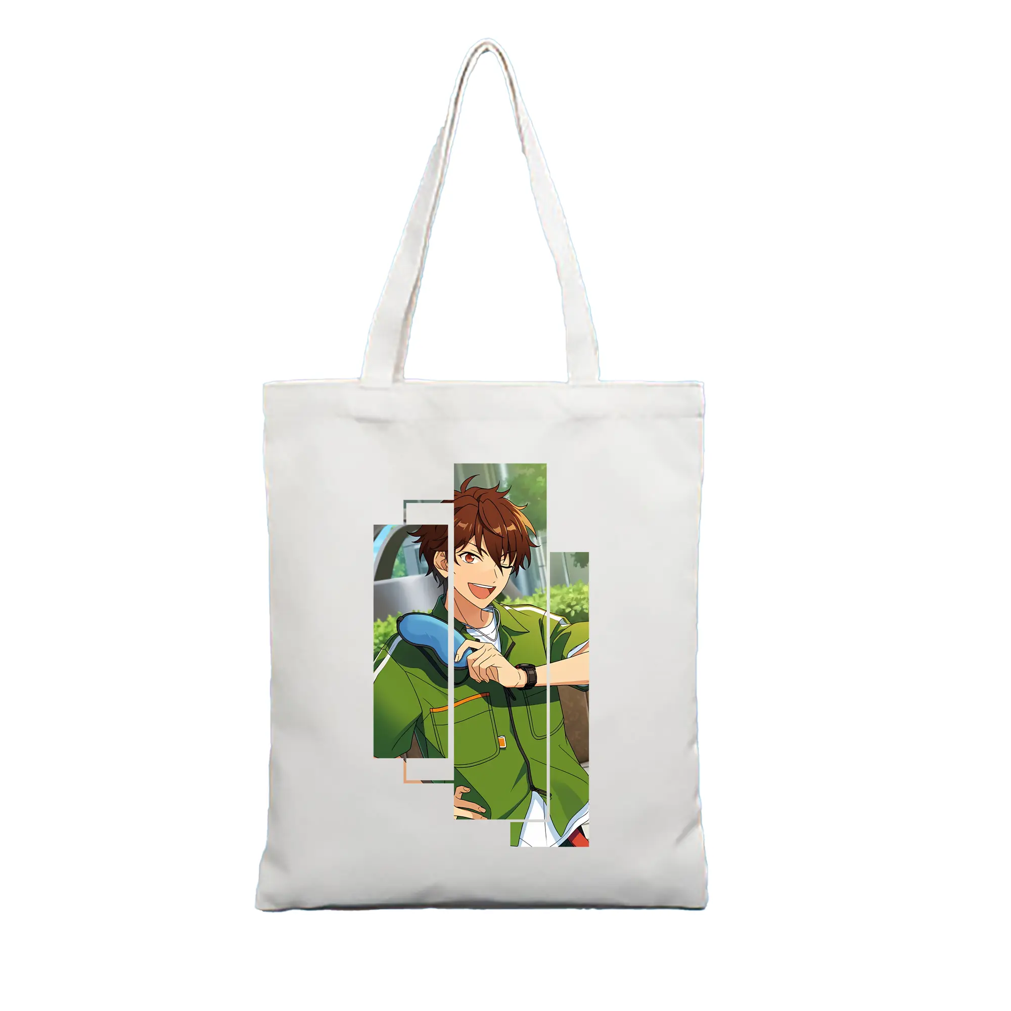 あんさん ぶる グッズ 流星隊 守沢千秋 - 縦型キャンバス手提げバッグ（トートバッグ） ・ キャンバス素材 ・ ショッピング用 ・ 軽量 丈夫 お手入れ簡単