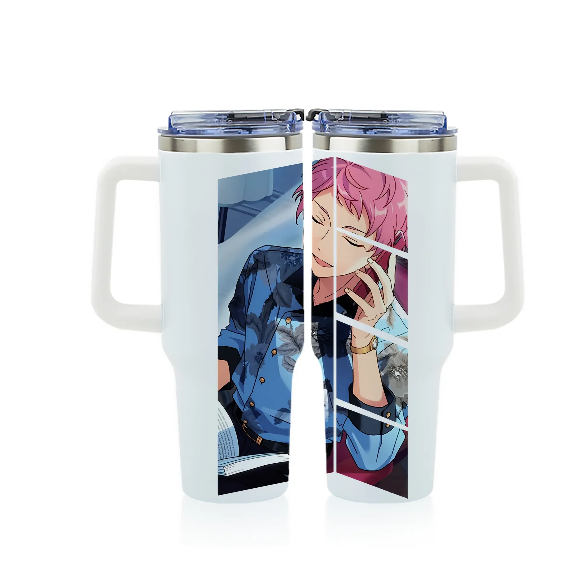 あんさん ぶる グッズ Valkyrie 斎宮宗 - 1200mL フルプリント車用タンブラー ・ 304ステンレス 内側 ・ 201ステンレス 外側 ・ 保温 保冷 ・ 通勤 ドライブ アウトドア用