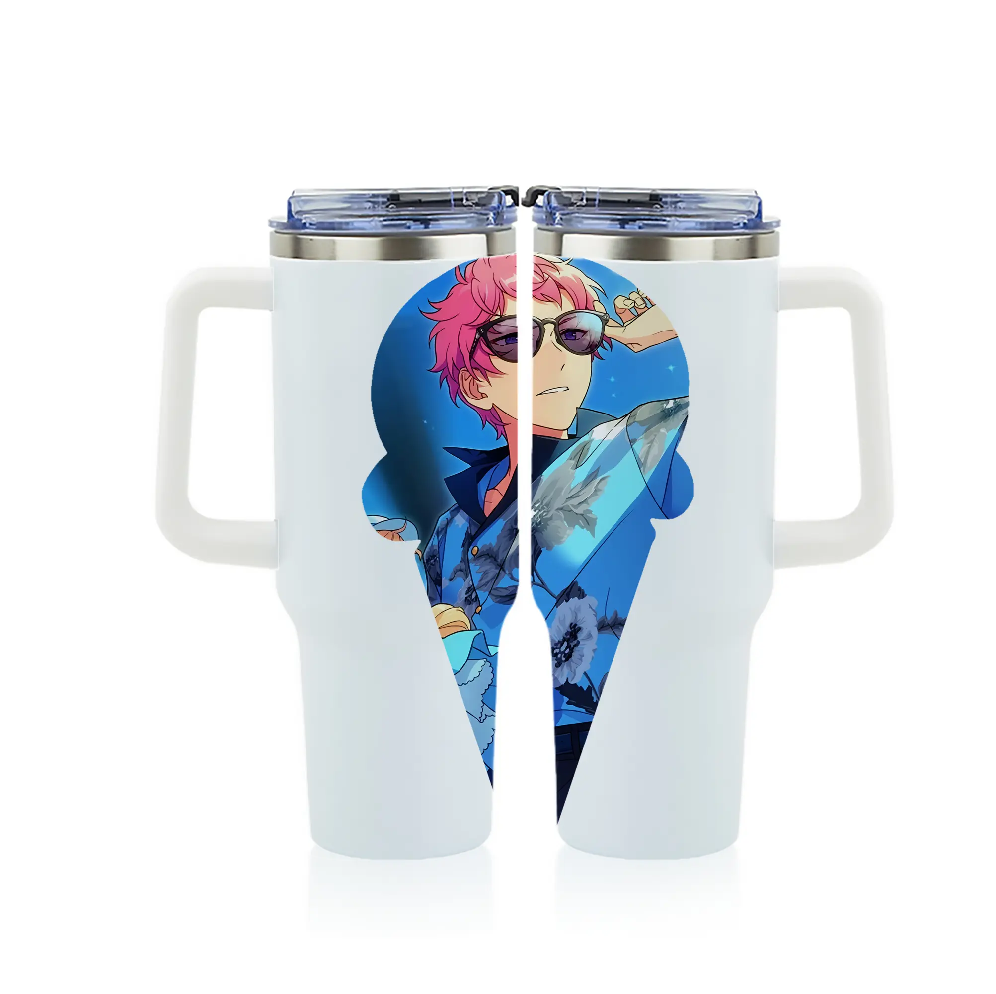 あんさん ぶる グッズ Valkyrie 斎宮宗 - 1200mL フルプリント車用タンブラー ・ 304ステンレス 内側 ・ 201ステンレス 外側 ・ 保温 保冷 ・ 通勤 ドライブ アウトドア用