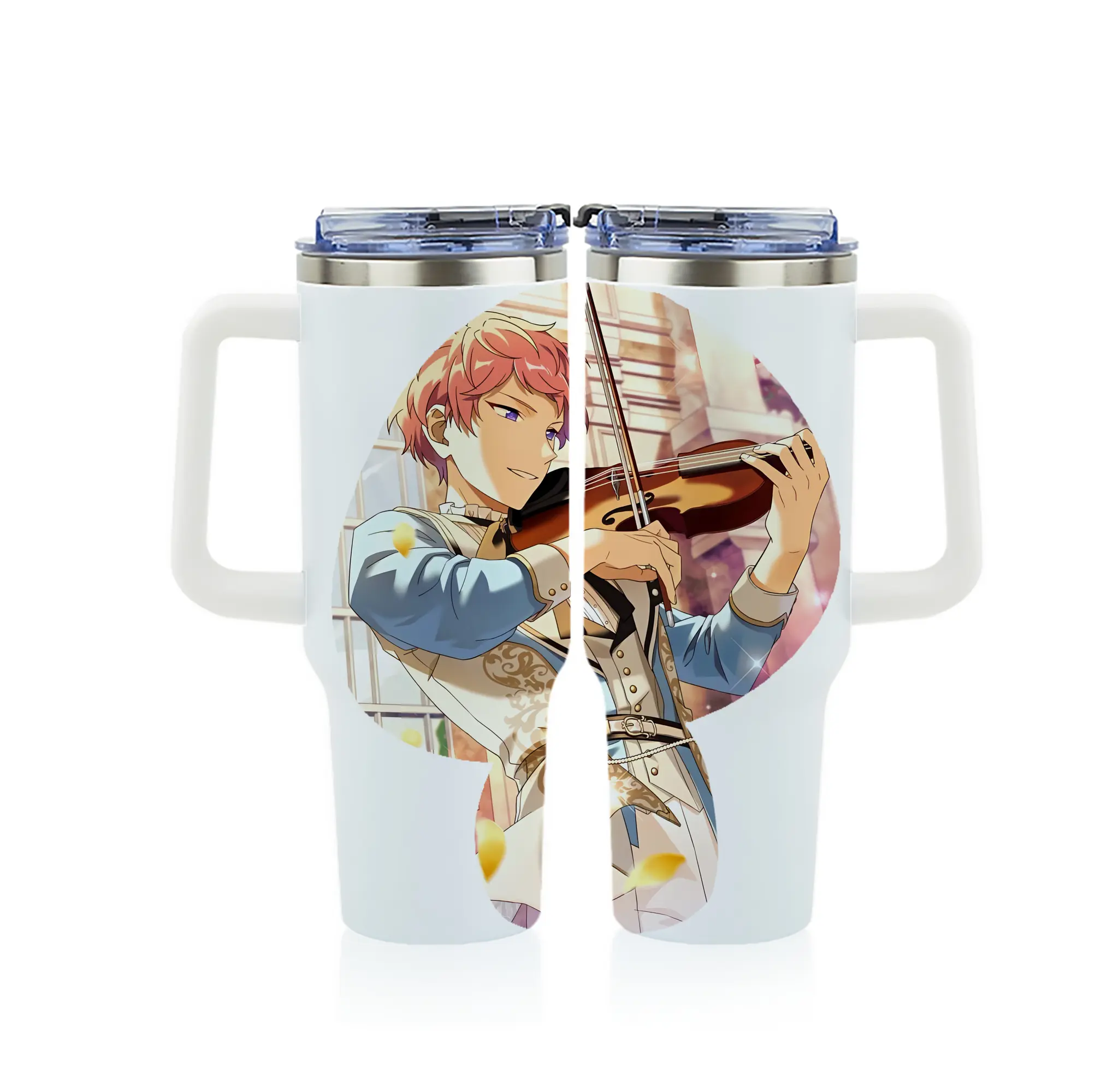 あんさん ぶる グッズ Valkyrie 斎宮宗 - 1200mL フルプリント車用タンブラー ・ 304ステンレス 内側 ・ 201ステンレス 外側 ・ 保温 保冷 ・ 通勤 ドライブ アウトドア用