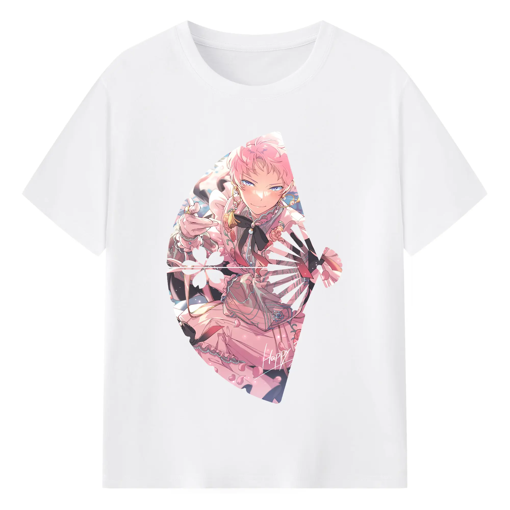 あんさん ぶる グッズ Valkyrie 斎宮宗 - 綿100％ 半袖Tシャツ ・ フロントプリント ・ 快適 通気性 ・ 日常使い 散歩 スポーツ用