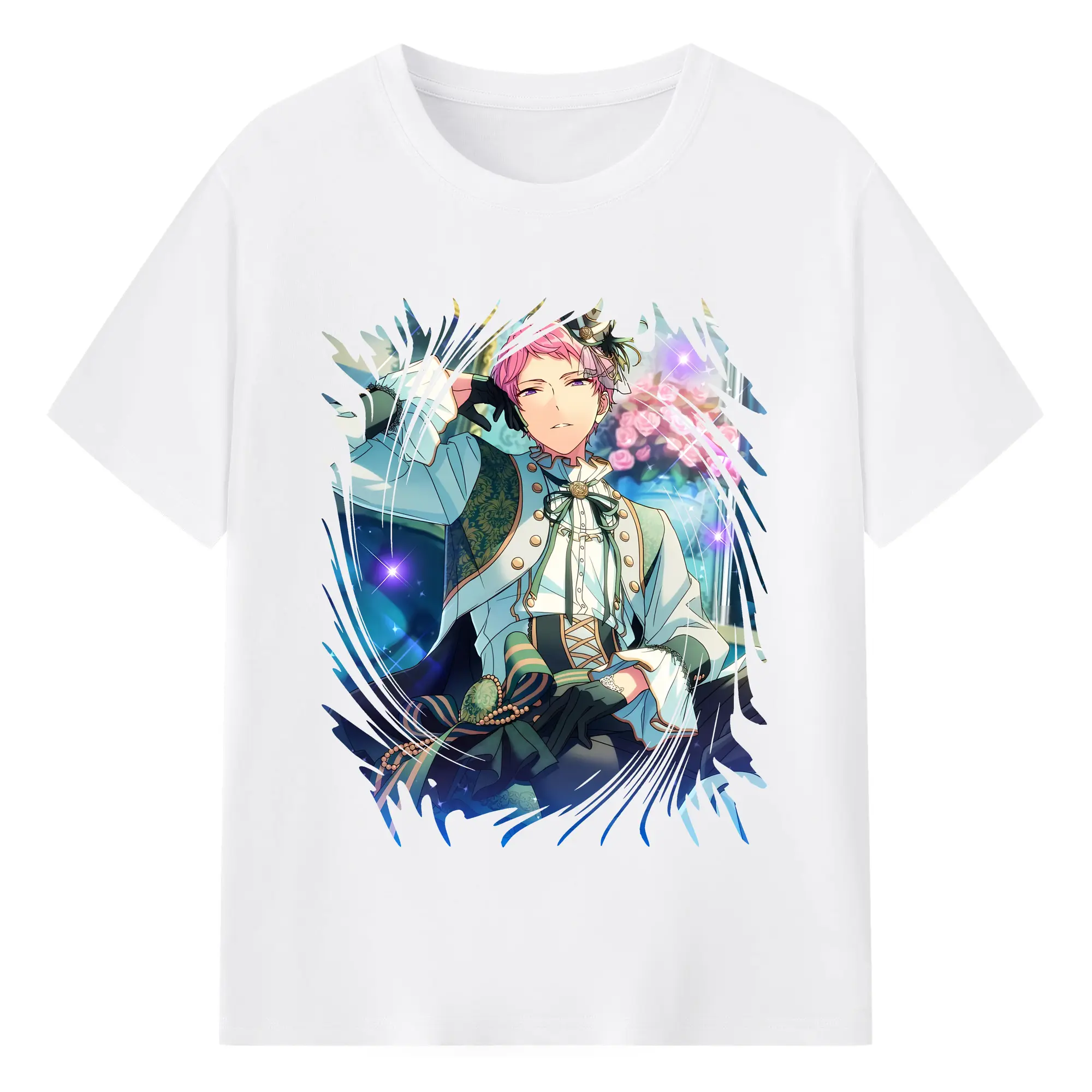 あんさん ぶる グッズ Valkyrie 斎宮宗 - 綿100％ 半袖Tシャツ ・ フロントプリント ・ 快適 通気性 ・ 日常使い 散歩 スポーツ用