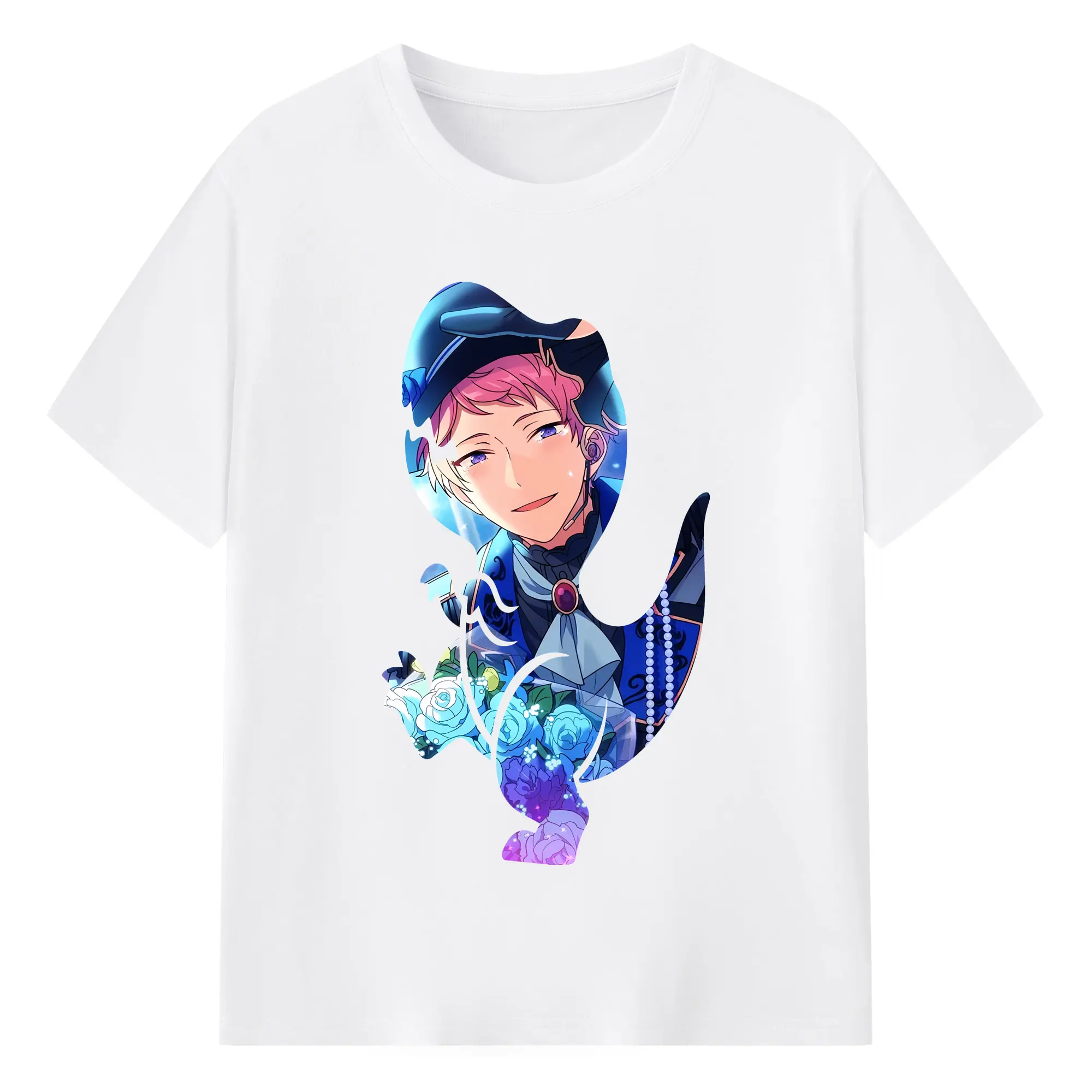 あんさん ぶる グッズ Valkyrie 斎宮宗 - 綿100％ 半袖Tシャツ ・ フロントプリント ・ 快適 通気性 ・ 日常使い 散歩 スポーツ用