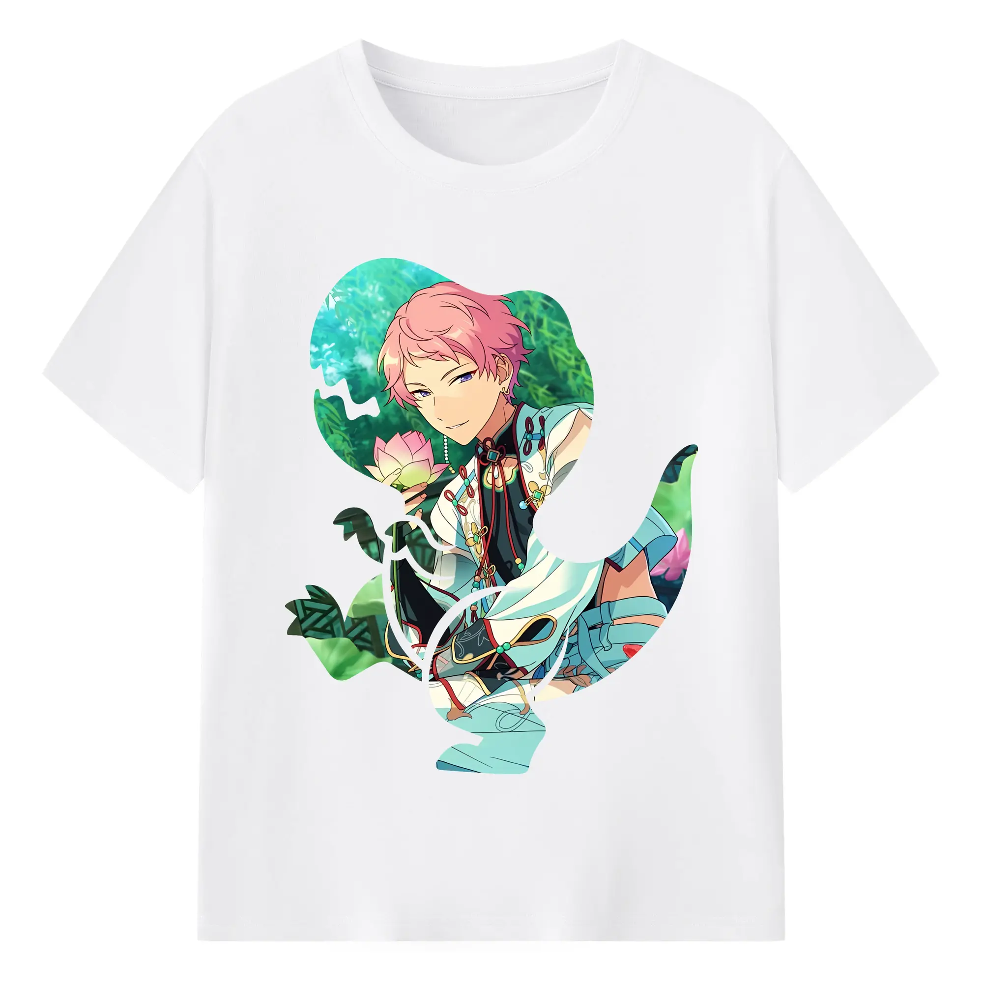 あんさん ぶる グッズ Valkyrie 斎宮宗 - 綿100％ 半袖Tシャツ ・ フロントプリント ・ 快適 通気性 ・ 日常使い 散歩 スポーツ用