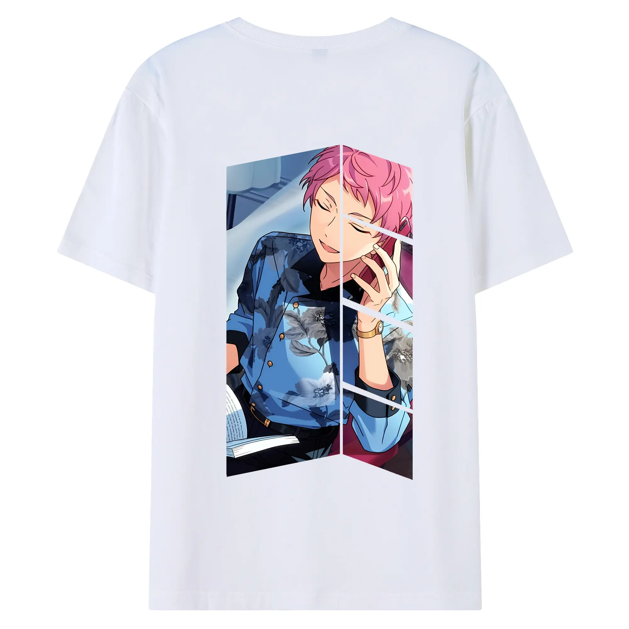 あんさん ぶる グッズ Valkyrie 斎宮宗 - 綿100％ 半袖Tシャツ ・ バックプリント ・ 快適 通気性 ・ 日常使い 散歩 スポーツ用