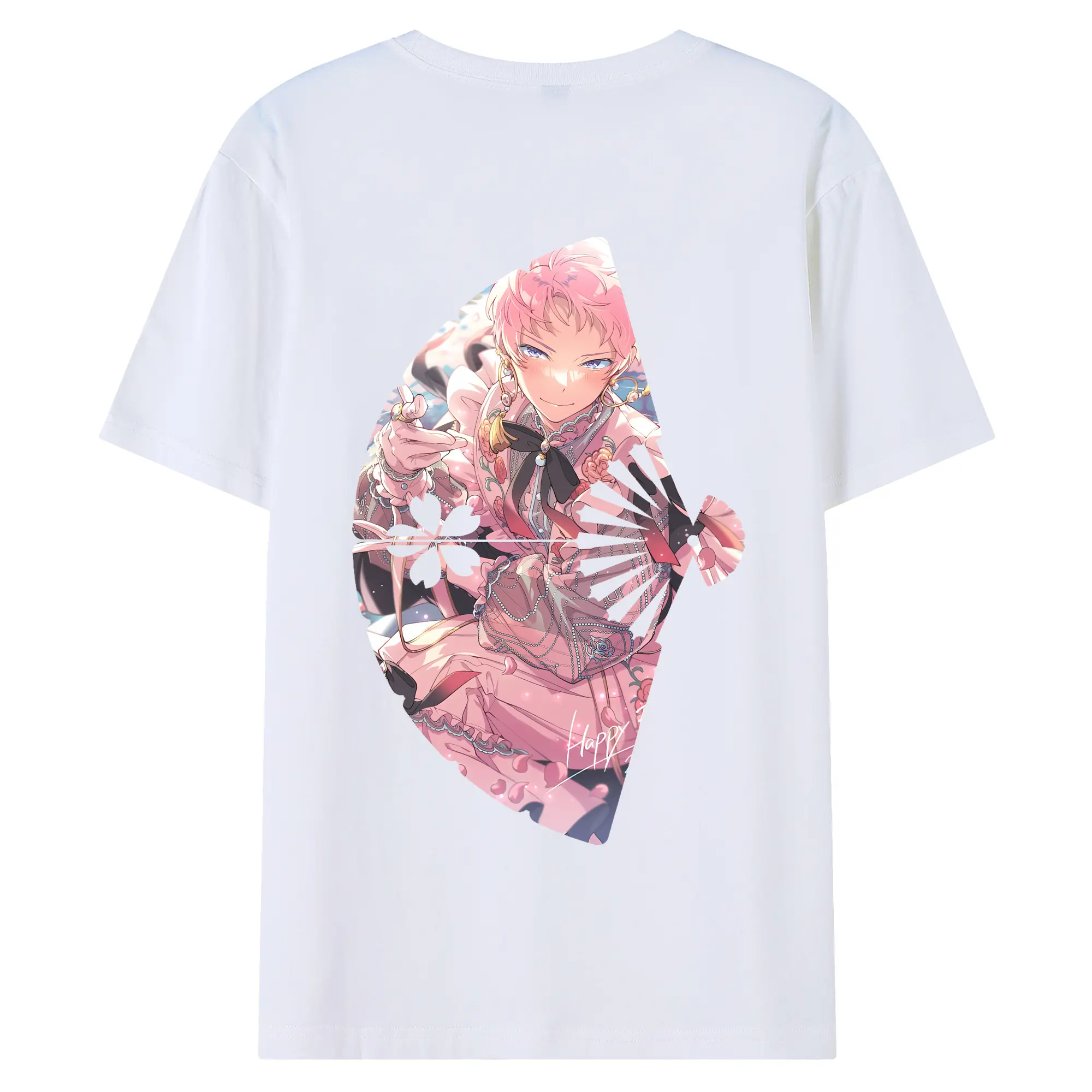 あんさん ぶる グッズ Valkyrie 斎宮宗 - 綿100％ 半袖Tシャツ ・ バックプリント ・ 快適 通気性 ・ 日常使い 散歩 スポーツ用