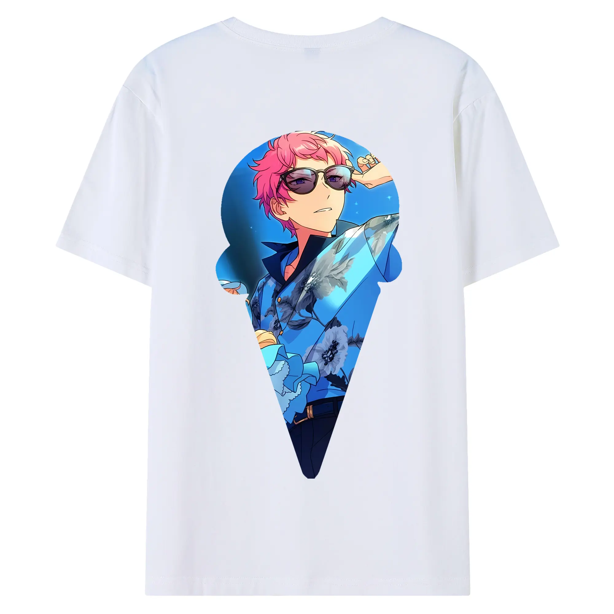 あんさん ぶる グッズ Valkyrie 斎宮宗 - 綿100％ 半袖Tシャツ ・ バックプリント ・ 快適 通気性 ・ 日常使い 散歩 スポーツ用