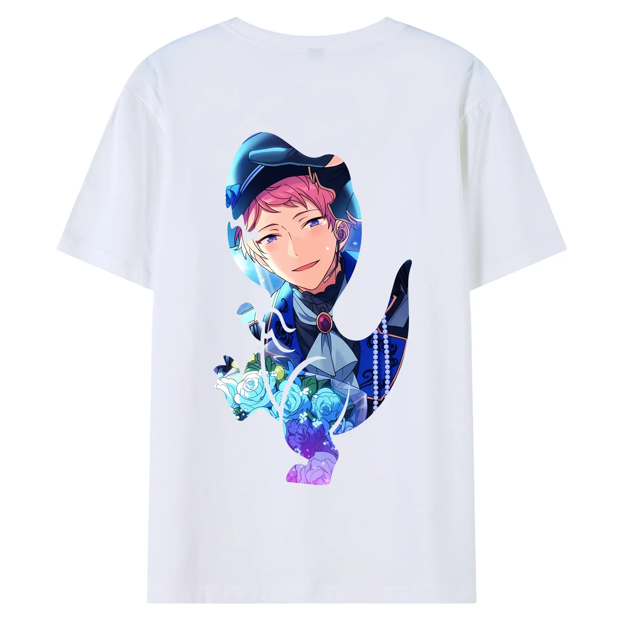 あんさん ぶる グッズ Valkyrie 斎宮宗 - 綿100％ 半袖Tシャツ ・ バックプリント ・ 快適 通気性 ・ 日常使い 散歩 スポーツ用