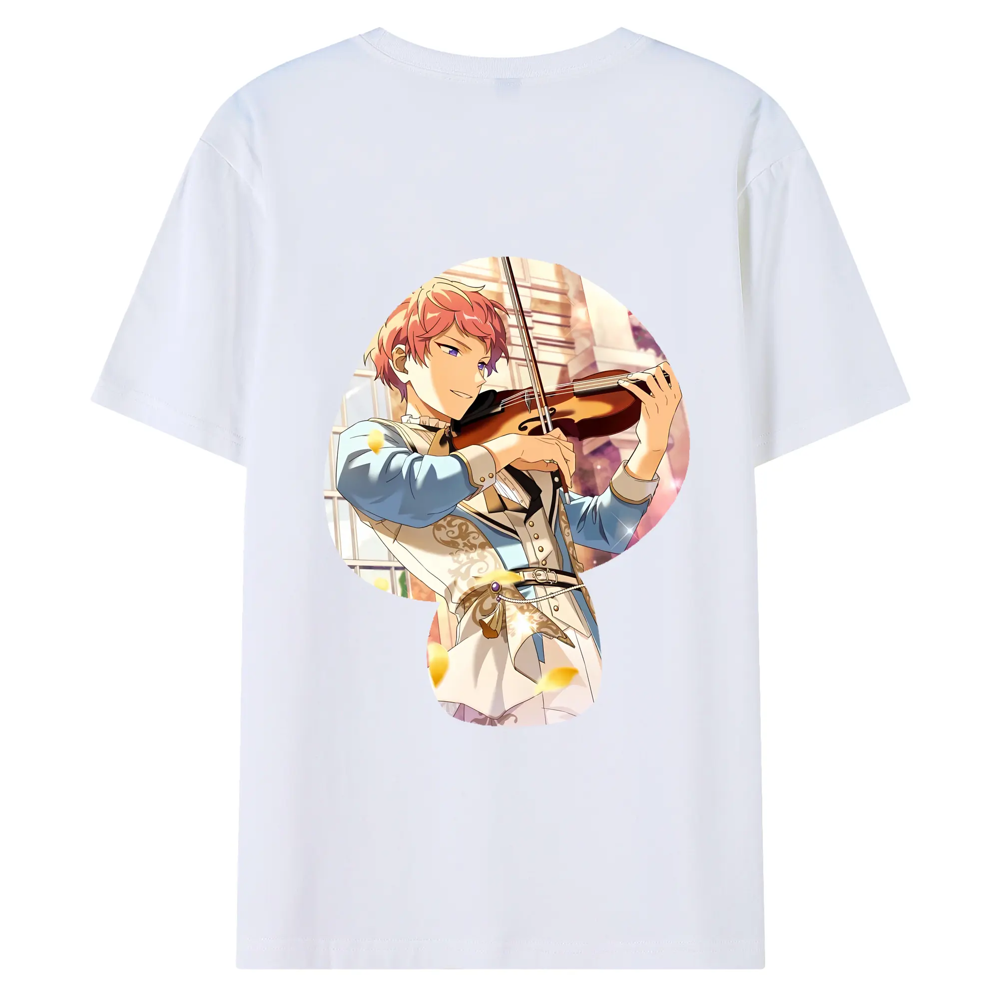 あんさん ぶる グッズ Valkyrie 斎宮宗 - 綿100％ 半袖Tシャツ ・ バックプリント ・ 快適 通気性 ・ 日常使い 散歩 スポーツ用