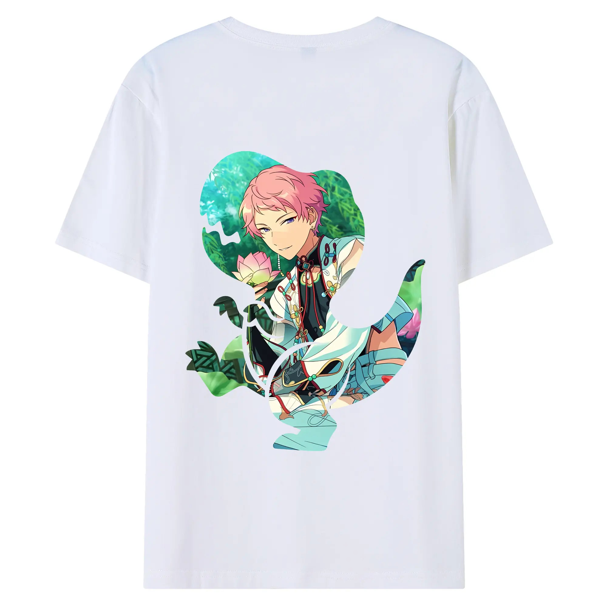 あんさん ぶる グッズ Valkyrie 斎宮宗 - 綿100％ 半袖Tシャツ ・ バックプリント ・ 快適 通気性 ・ 日常使い 散歩 スポーツ用