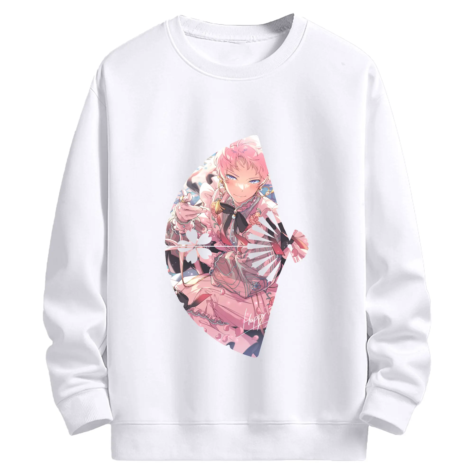 あんさん ぶる グッズ Valkyrie 斎宮宗 - 高品質 クルーネック スウェット ・ コットン59％ ポリエステル41％ ・ ユニセックス 長袖 トレーナー ・ カジュアル デイリー スポーツ 散歩用