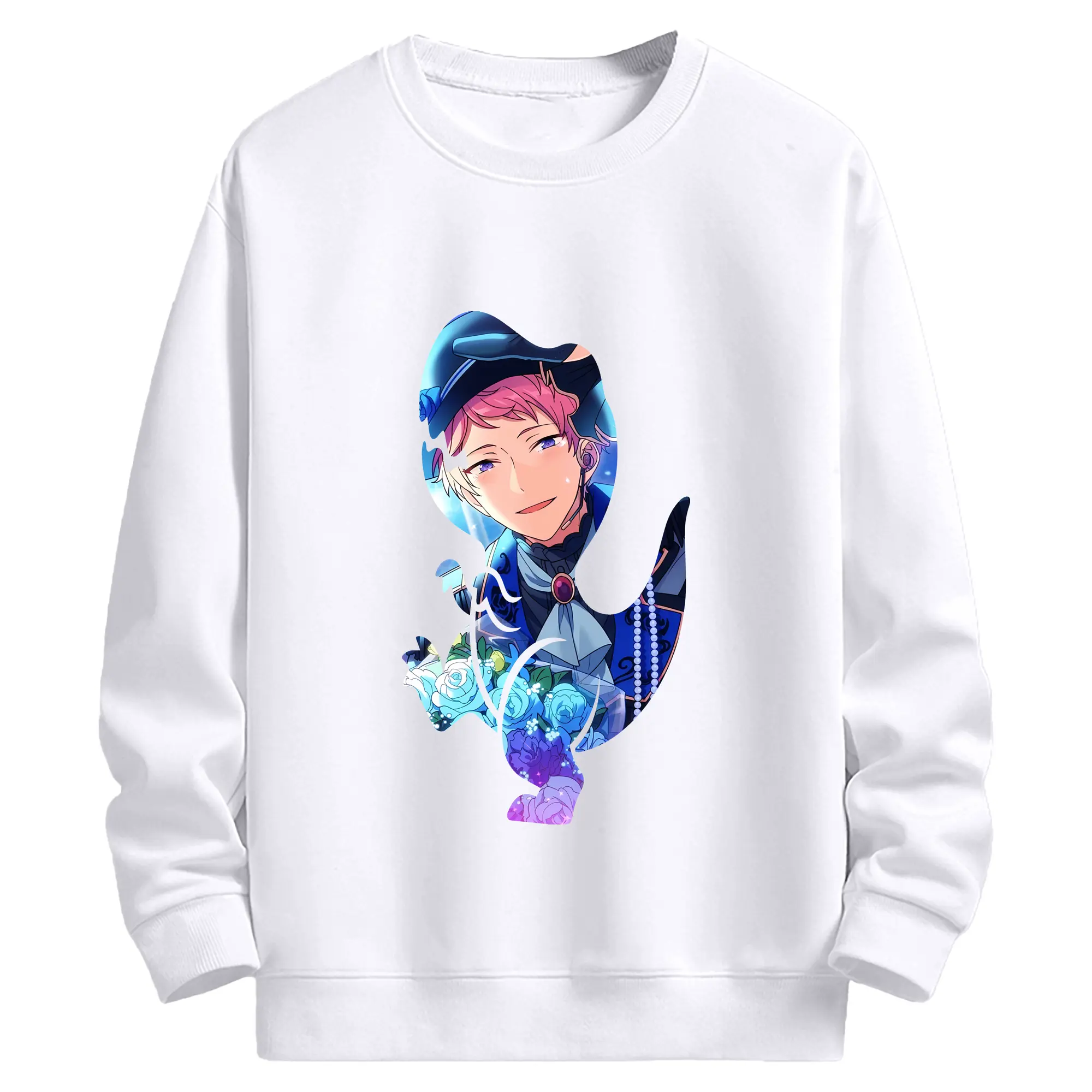 あんさん ぶる グッズ Valkyrie 斎宮宗 - 高品質 クルーネック スウェット ・ コットン59％ ポリエステル41％ ・ ユニセックス 長袖 トレーナー ・ カジュアル デイリー スポーツ 散歩用