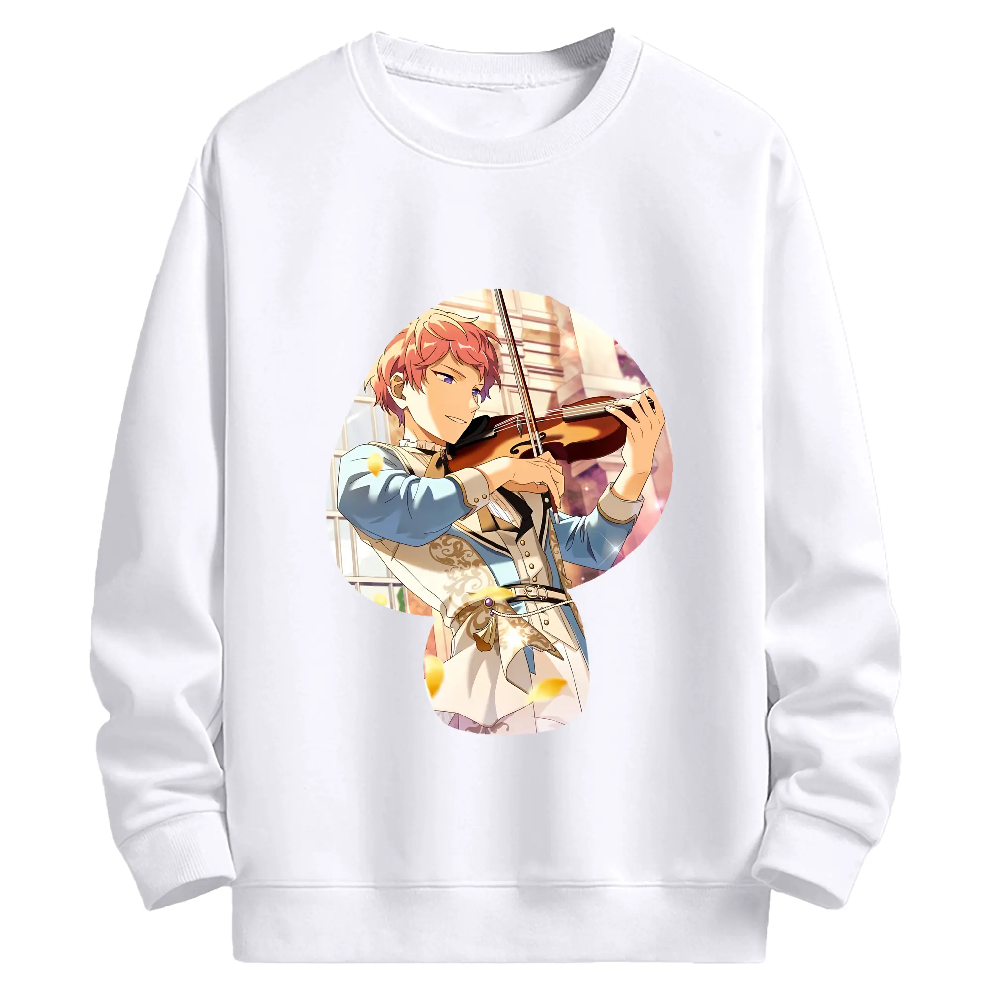 あんさん ぶる グッズ Valkyrie 斎宮宗 - 高品質 クルーネック スウェット ・ コットン59％ ポリエステル41％ ・ ユニセックス 長袖 トレーナー ・ カジュアル デイリー スポーツ 散歩用