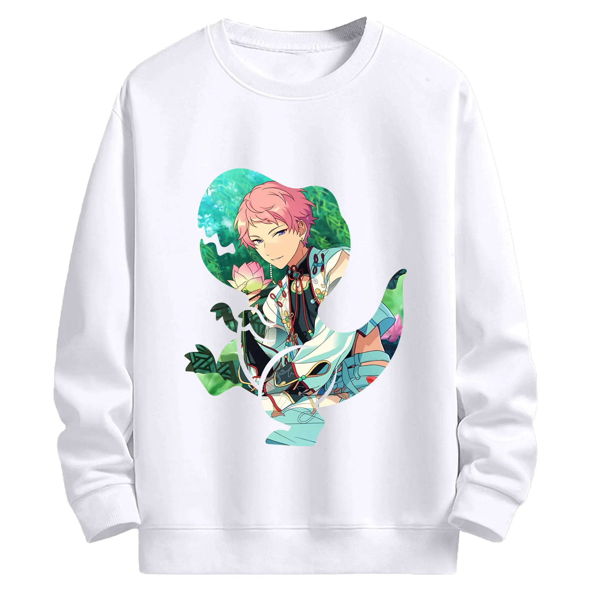 あんさん ぶる グッズ Valkyrie 斎宮宗 - 高品質 クルーネック スウェット ・ コットン59％ ポリエステル41％ ・ ユニセックス 長袖 トレーナー ・ カジュアル デイリー スポーツ 散歩用