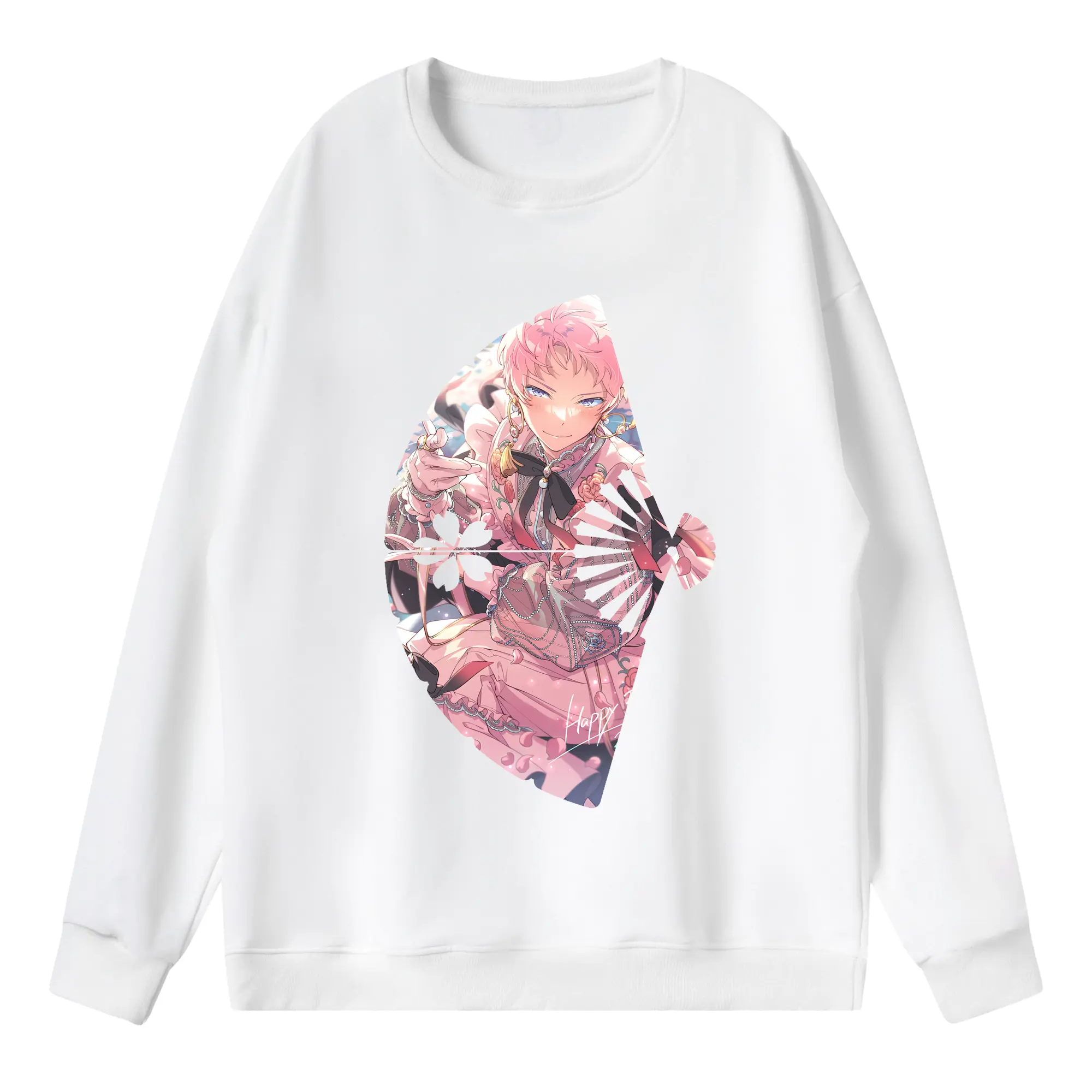 あんさん ぶる グッズ Valkyrie 斎宮宗 - 薄手 クルーネック スウェット 裏毛260g · ポリエステル 春秋向け カジュアル 男女兼用 · トレーナー デイリー スポーツ 散歩に最適