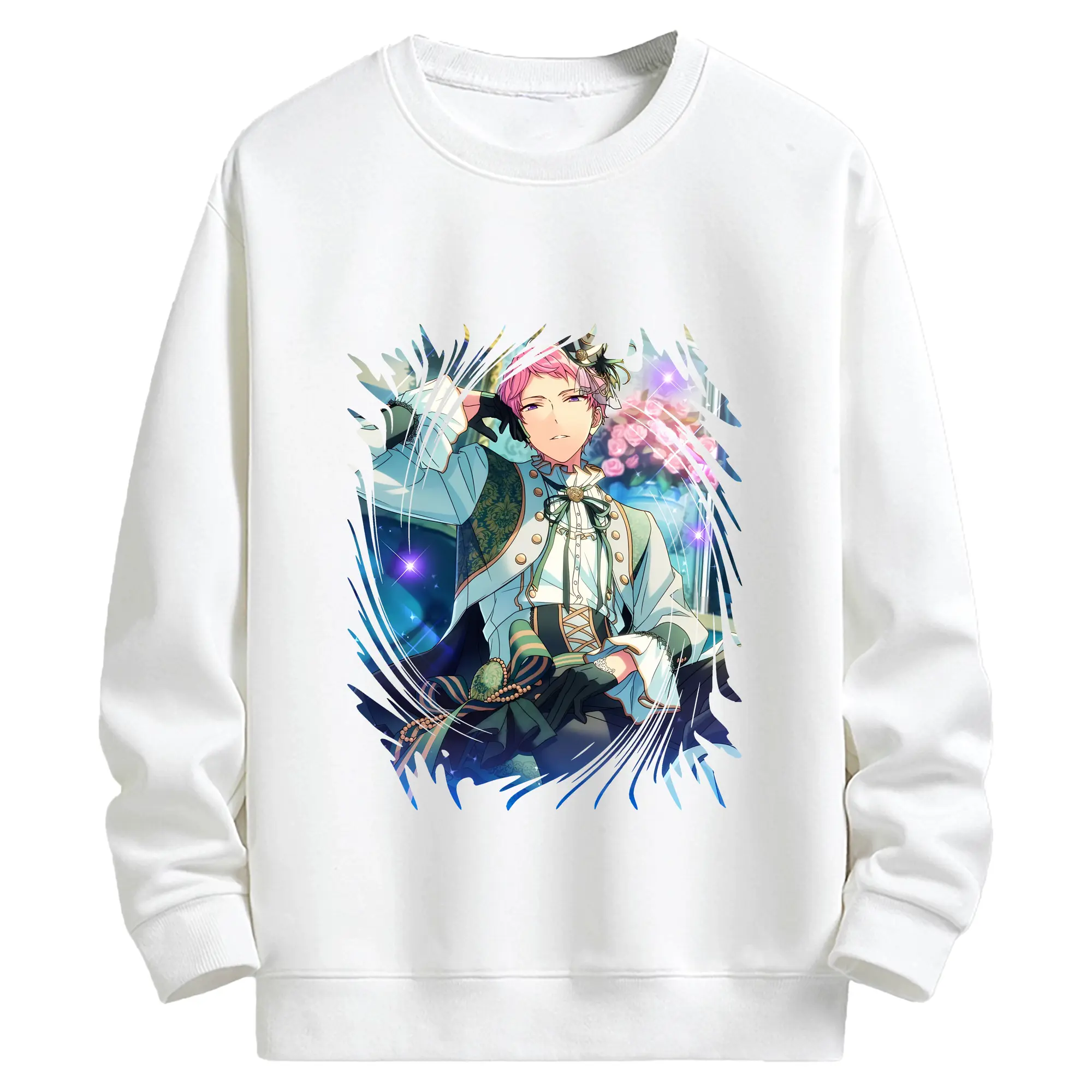 あんさん ぶる グッズ Valkyrie 斎宮宗 - キッズ クルーネックスウェットシャツ ・ フロントプリント ・ 綿80％ ポリエステル20％ ・ 快適 通学 スポーツ 日常使い お散歩用