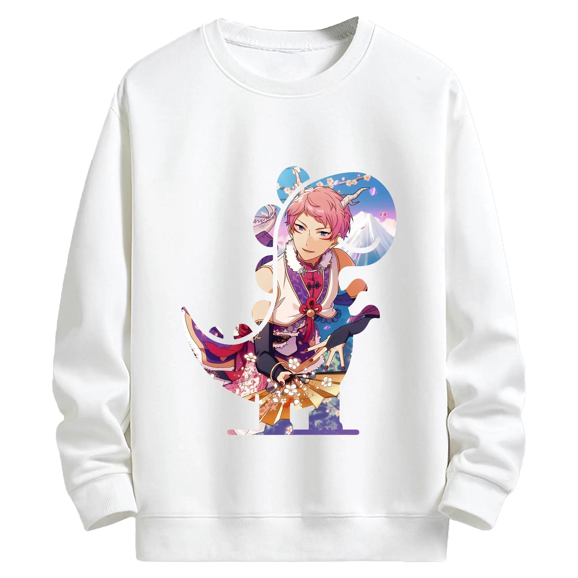 あんさん ぶる グッズ Valkyrie 斎宮宗 - キッズ クルーネックスウェットシャツ ・ フロントプリント ・ 綿80％ ポリエステル20％ ・ 快適 通学 スポーツ 日常使い お散歩用