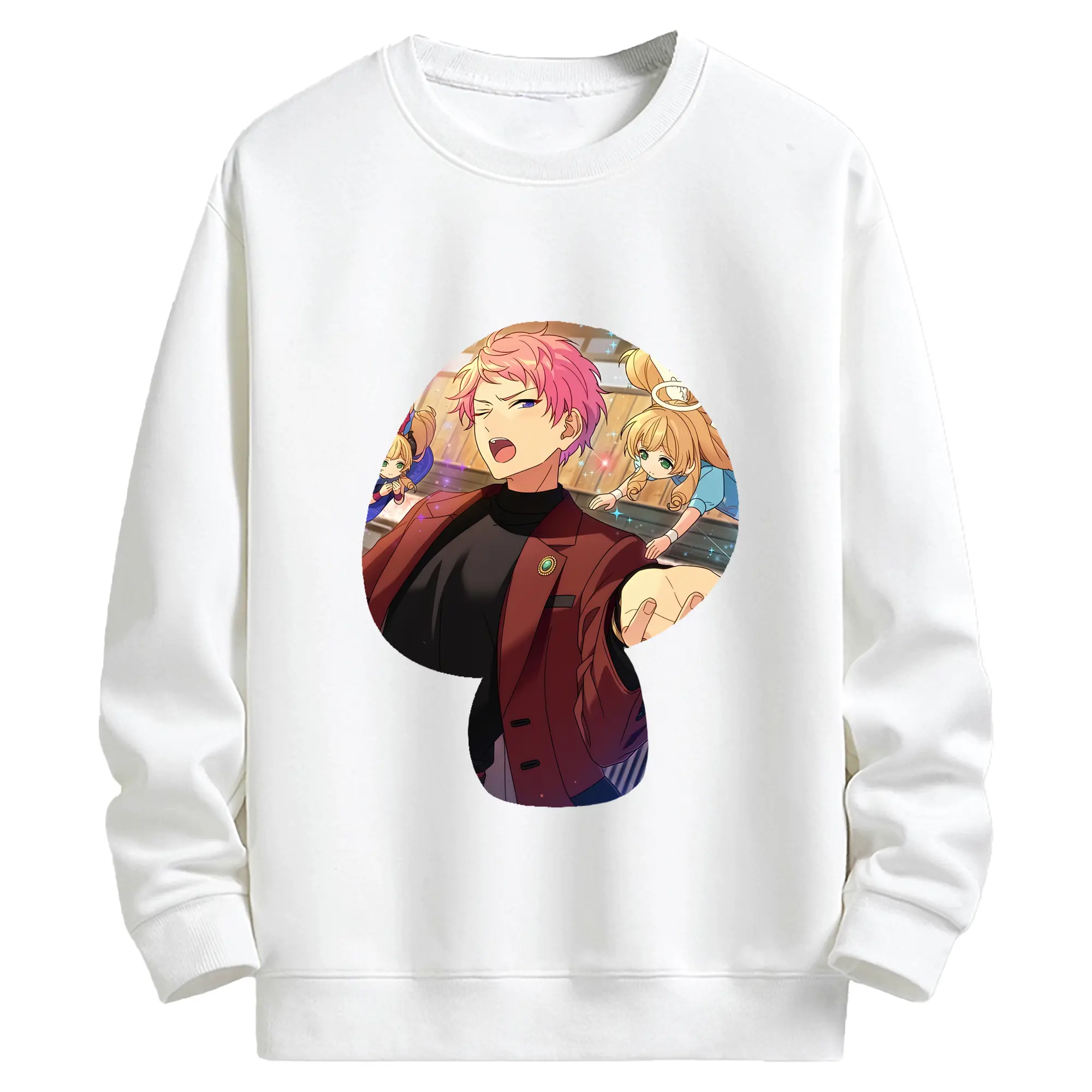 あんさん ぶる グッズ Valkyrie 斎宮宗 - キッズ クルーネックスウェットシャツ ・ フロントプリント ・ 綿80％ ポリエステル20％ ・ 快適 通学 スポーツ 日常使い お散歩用