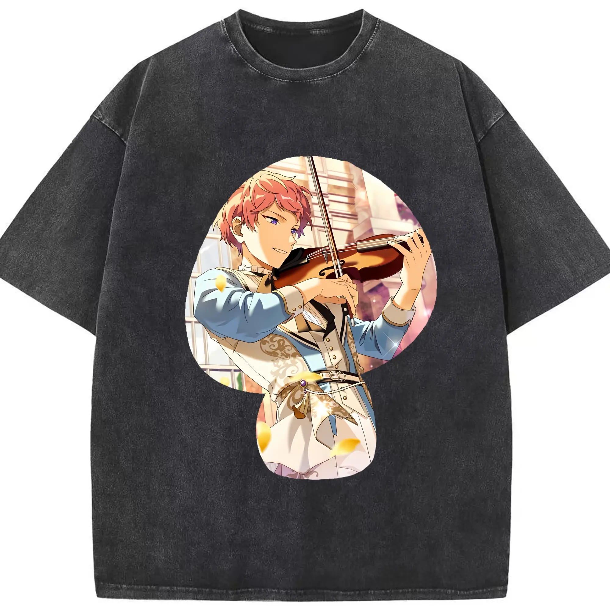 あんさん ぶる グッズ Valkyrie 斎宮宗 - 綿100％ ヴィンテージ風 半袖Tシャツ ・ フロントプリント ・ 柔らか肌触り ・ 通気性 快適 ・ スポーツ カジュアル 外出用