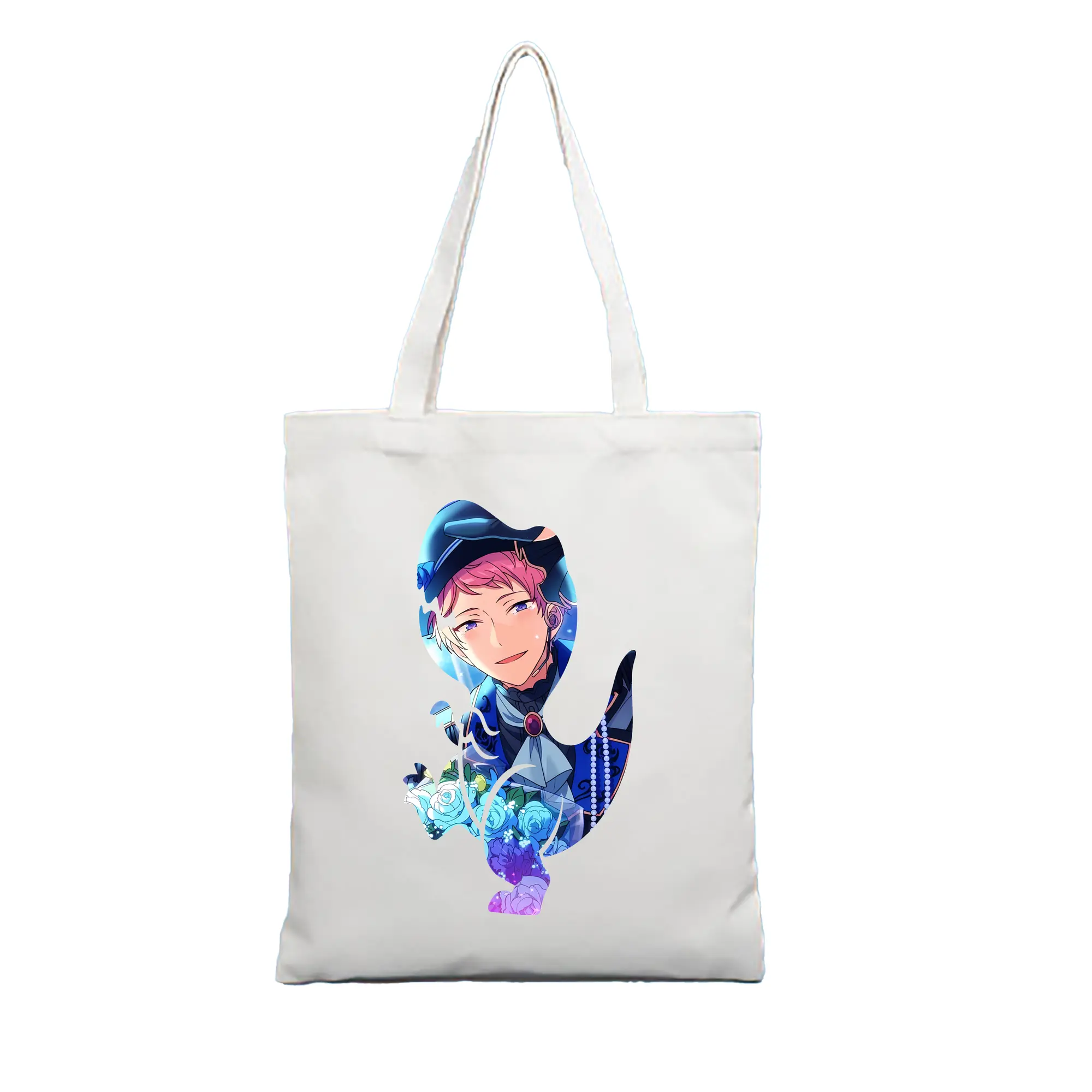 あんさん ぶる グッズ Valkyrie 斎宮宗 - 縦型キャンバス手提げバッグ（トートバッグ） ・ キャンバス素材 ・ ショッピング用 ・ 軽量 丈夫 お手入れ簡単