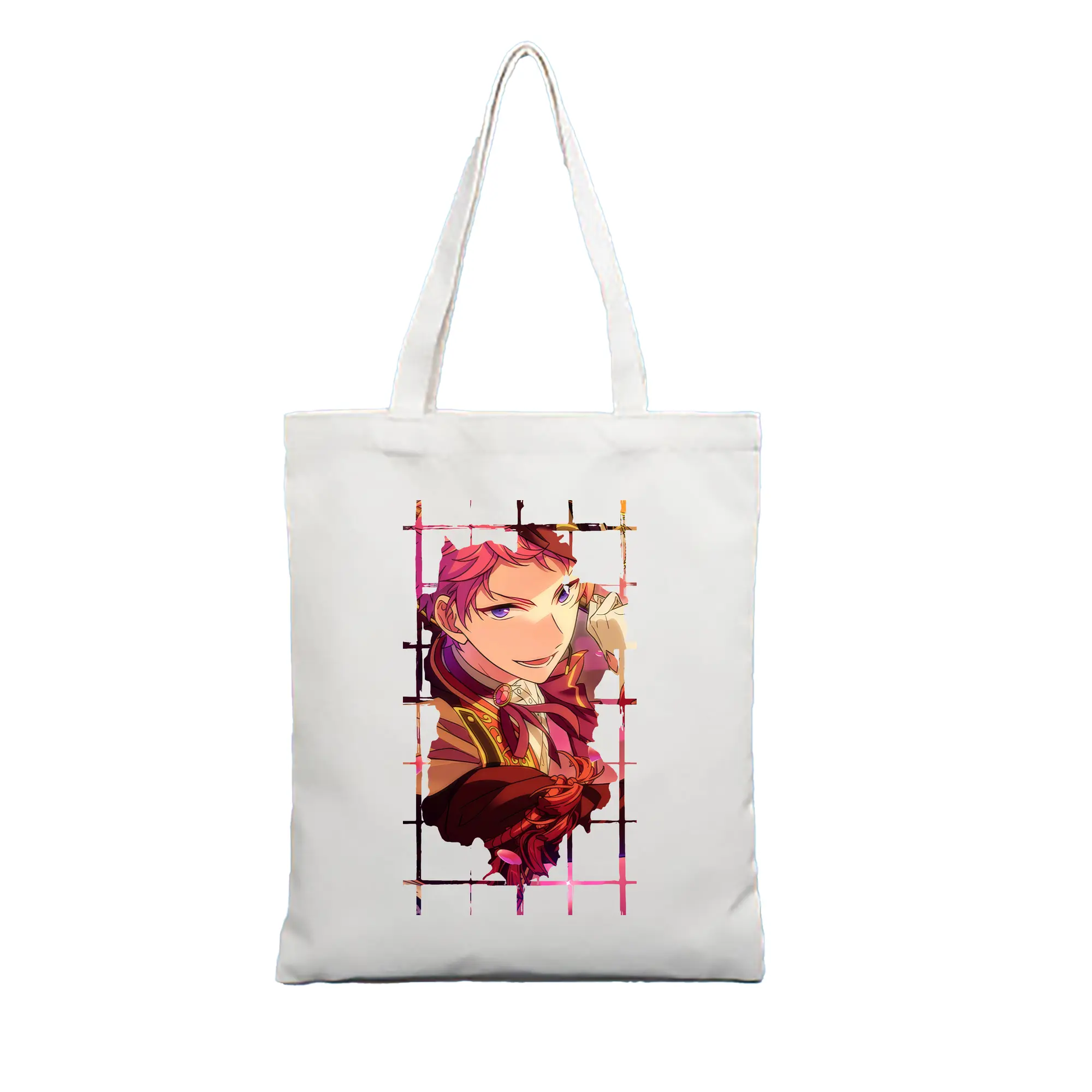 あんさん ぶる グッズ Valkyrie 斎宮宗 - 縦型キャンバス手提げバッグ（トートバッグ） ・ キャンバス素材 ・ ショッピング用 ・ 軽量 丈夫 お手入れ簡単