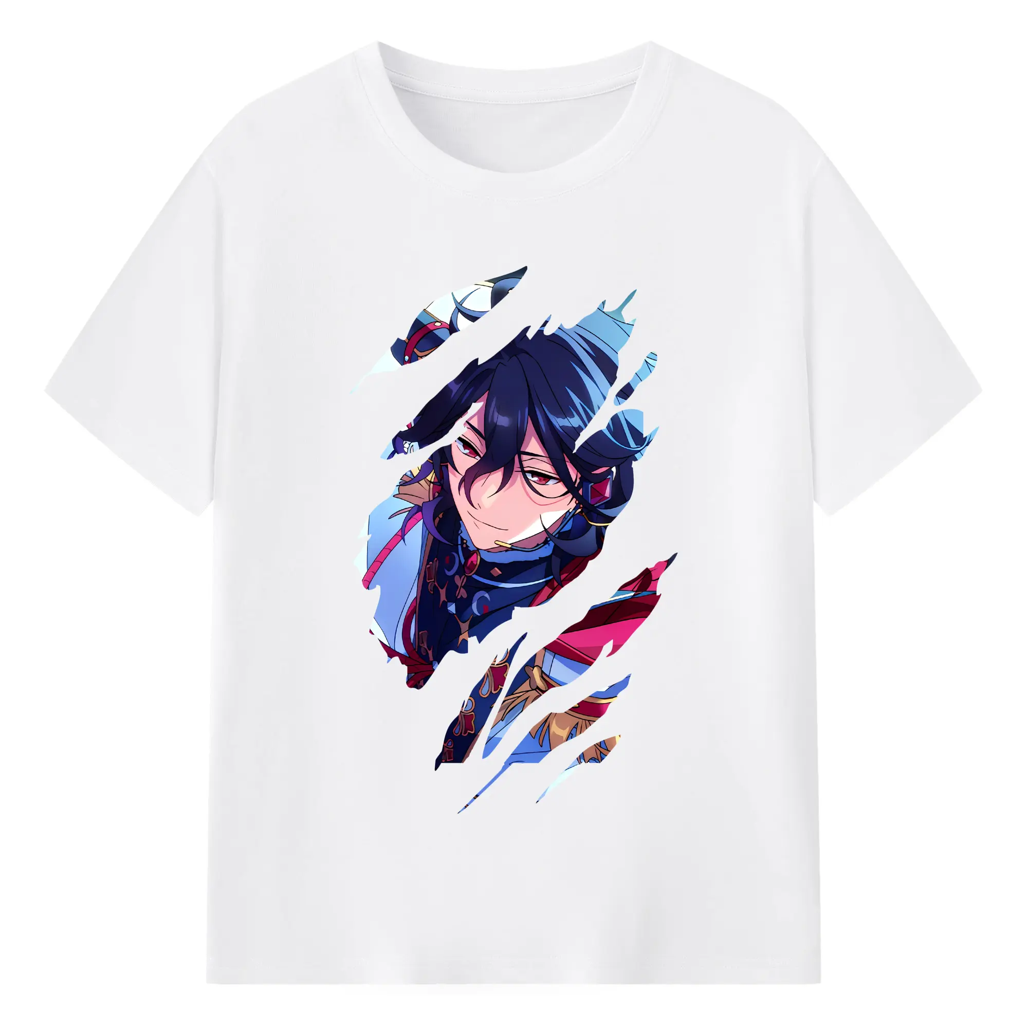 あんさん ぶる グッズ UNDEAD 朔間零 - 綿100％ 半袖Tシャツ ・ フロントプリント ・ 快適 通気性 ・ 日常使い 散歩 スポーツ用