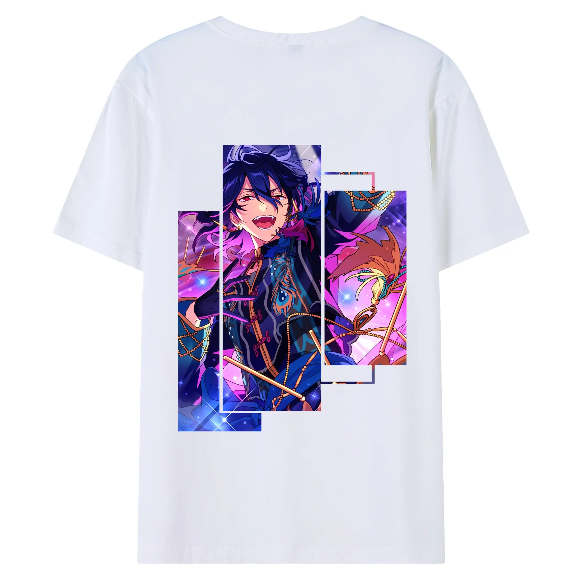 あんさん ぶる グッズ UNDEAD 朔間零 - 綿100％ 半袖Tシャツ ・ バックプリント ・ 快適 通気性 ・ 日常使い 散歩 スポーツ用