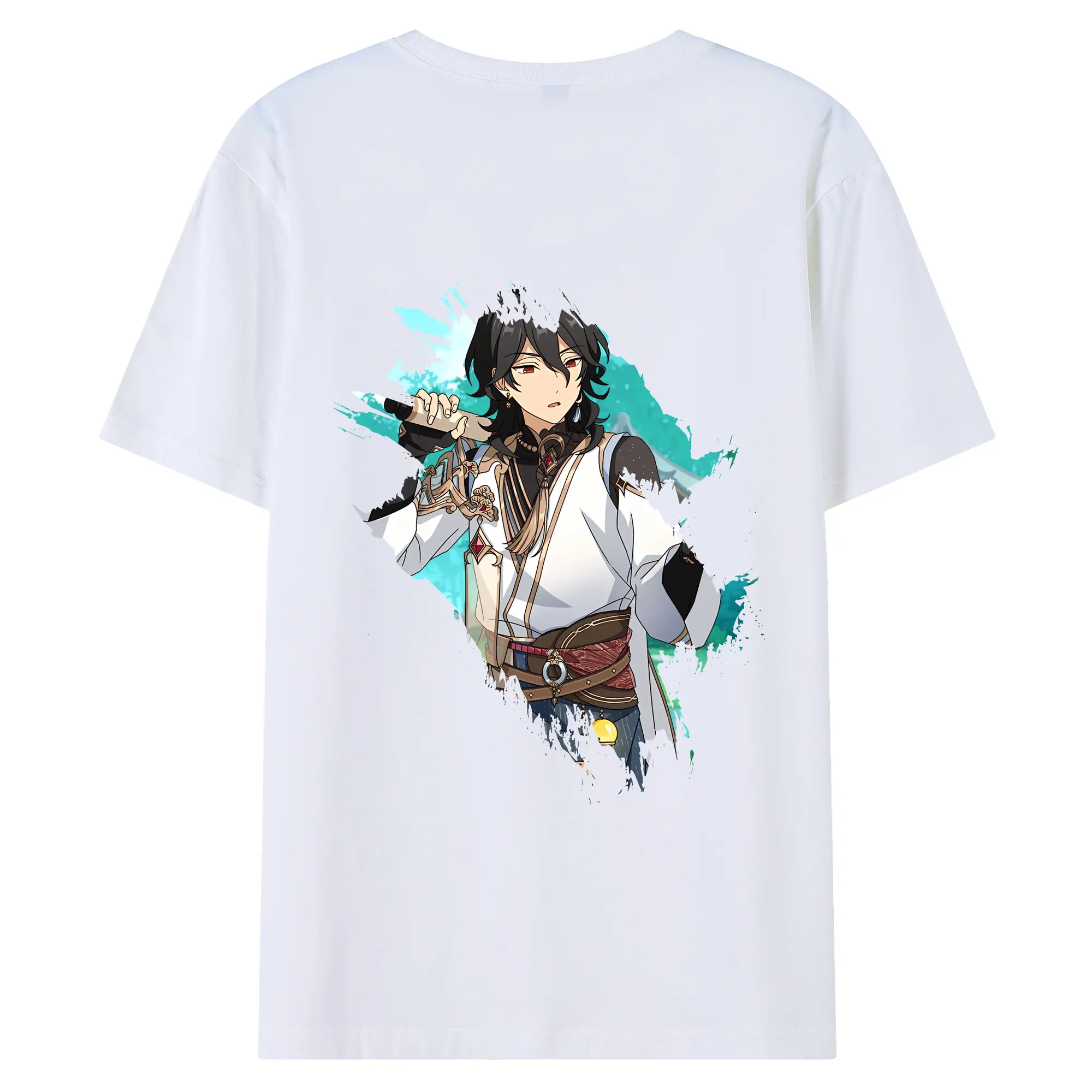 あんさん ぶる グッズ UNDEAD 朔間零 - 綿100％ 半袖Tシャツ ・ バックプリント ・ 快適 通気性 ・ 日常使い 散歩 スポーツ用