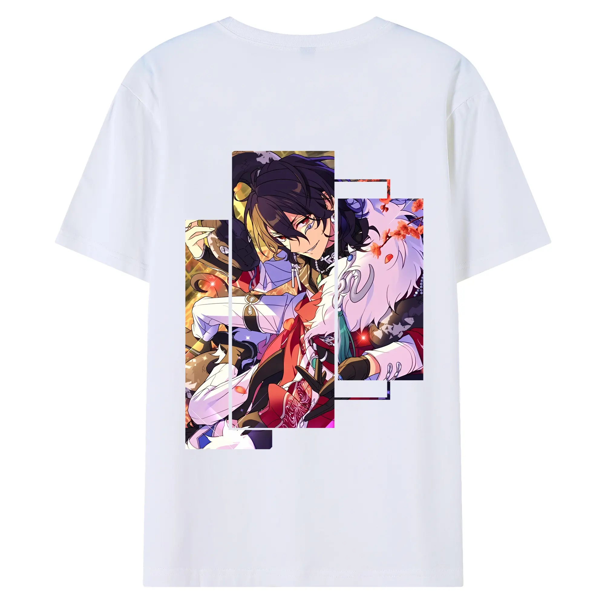 あんさん ぶる グッズ UNDEAD 朔間零 - 綿100％ 半袖Tシャツ ・ バックプリント ・ 快適 通気性 ・ 日常使い 散歩 スポーツ用