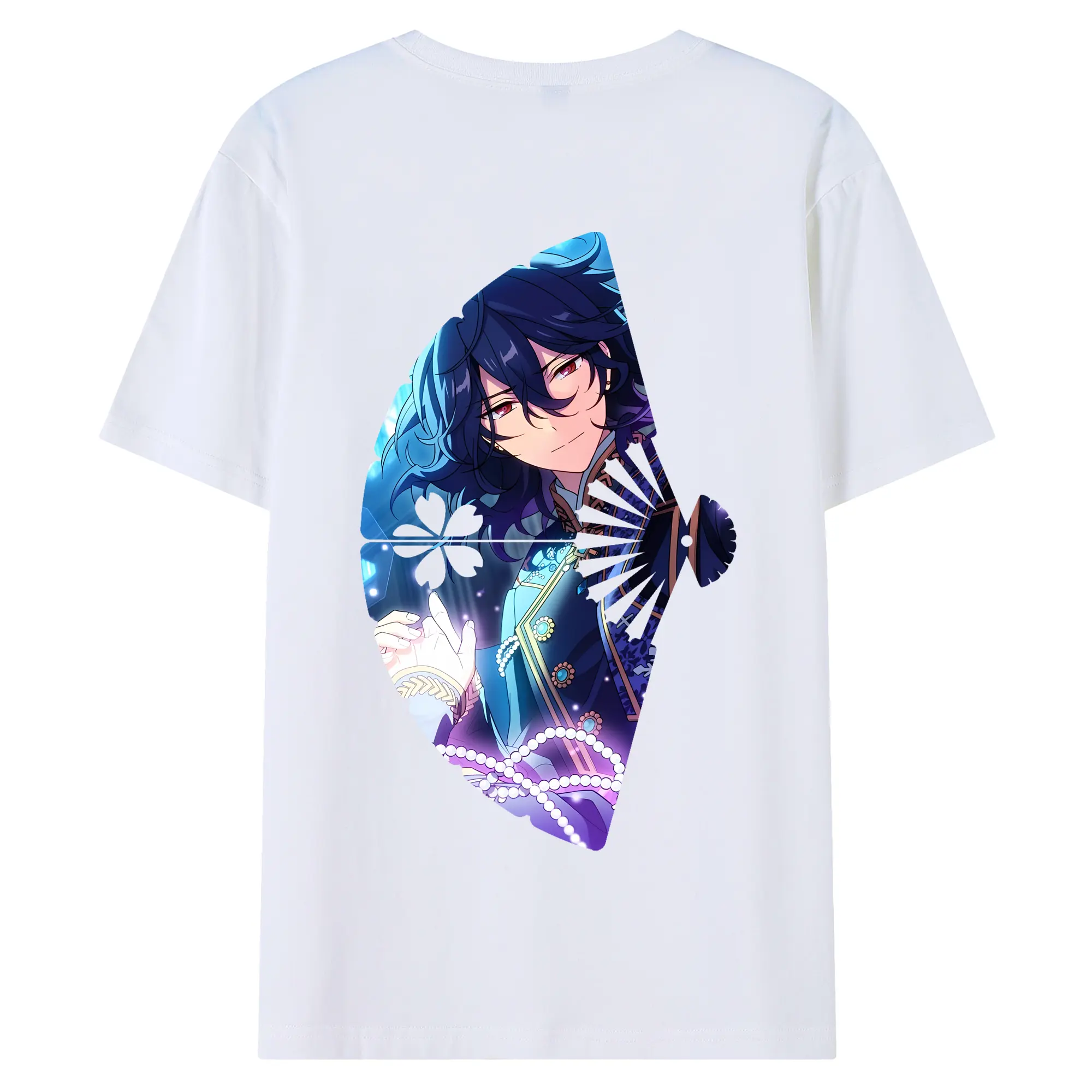 あんさん ぶる グッズ UNDEAD 朔間零 - 綿100％ 半袖Tシャツ ・ バックプリント ・ 快適 通気性 ・ 日常使い 散歩 スポーツ用