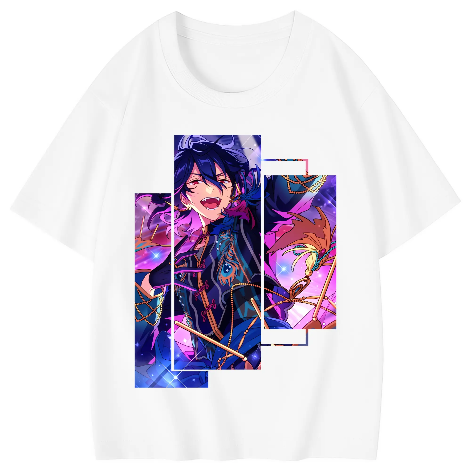 あんさん ぶる グッズ UNDEAD 朔間零 - 綿100％ キッズTシャツ ・ フロントプリント ・ 快適 通気性 ・ スポーツ カジュアル 散歩用