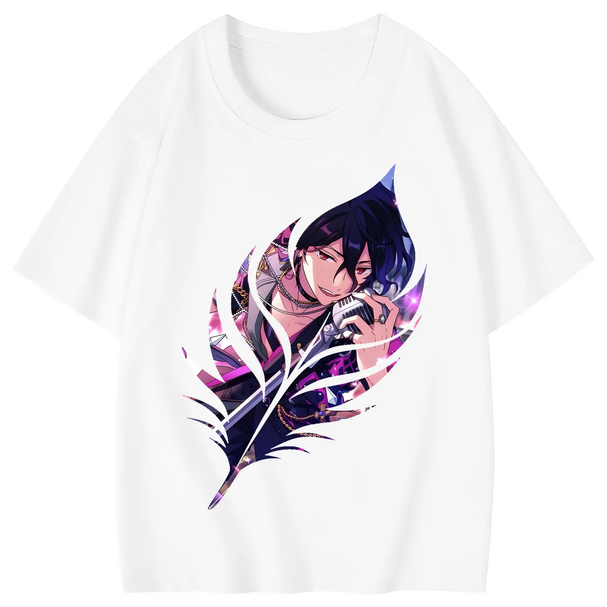 あんさん ぶる グッズ UNDEAD 朔間零 - 綿100％ キッズTシャツ ・ フロントプリント ・ 快適 通気性 ・ スポーツ カジュアル 散歩用