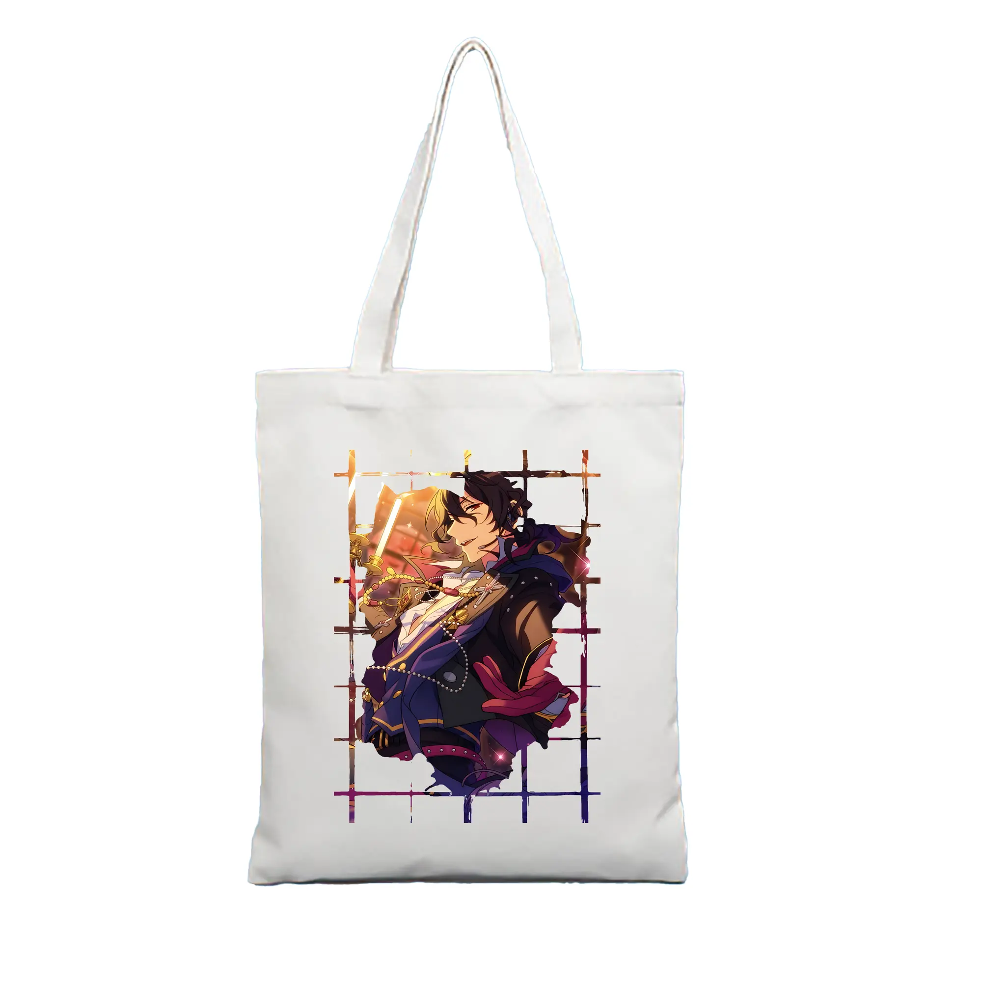 あんさん ぶる グッズ UNDEAD 朔間零 - 縦型キャンバス手提げバッグ（トートバッグ） ・ キャンバス素材 ・ ショッピング用 ・ 軽量 丈夫 お手入れ簡単