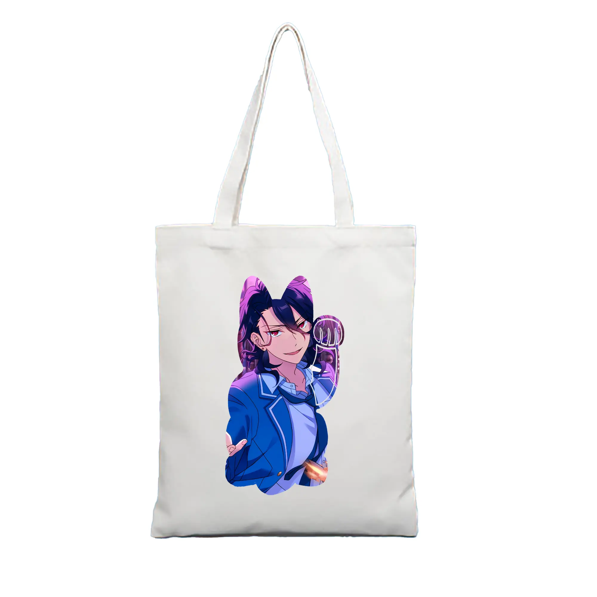 あんさん ぶる グッズ UNDEAD 朔間零 - 縦型キャンバス手提げバッグ（トートバッグ） ・ キャンバス素材 ・ ショッピング用 ・ 軽量 丈夫 お手入れ簡単