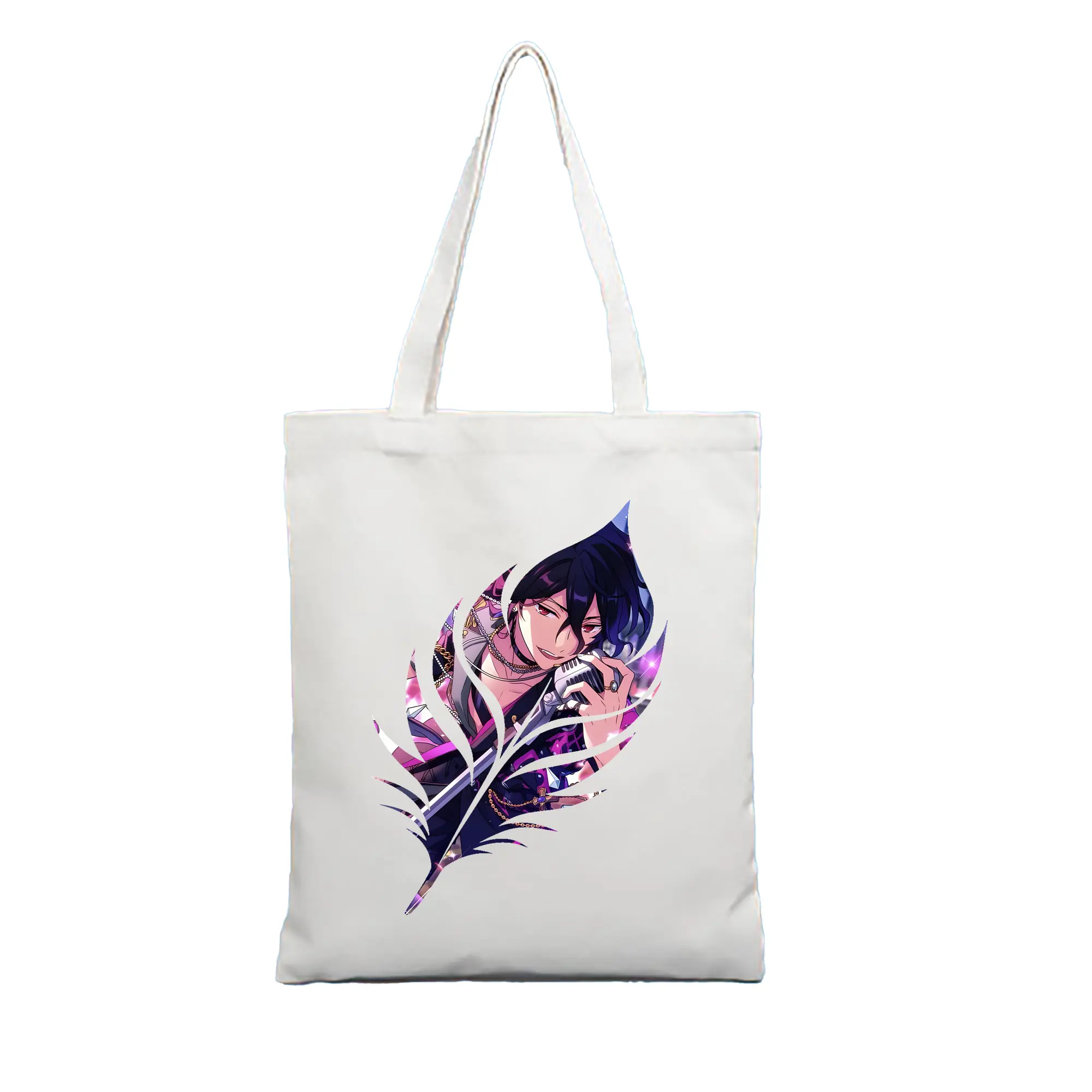 あんさん ぶる グッズ UNDEAD 朔間零 - 縦型キャンバス手提げバッグ（トートバッグ） ・ キャンバス素材 ・ ショッピング用 ・ 軽量 丈夫 お手入れ簡単