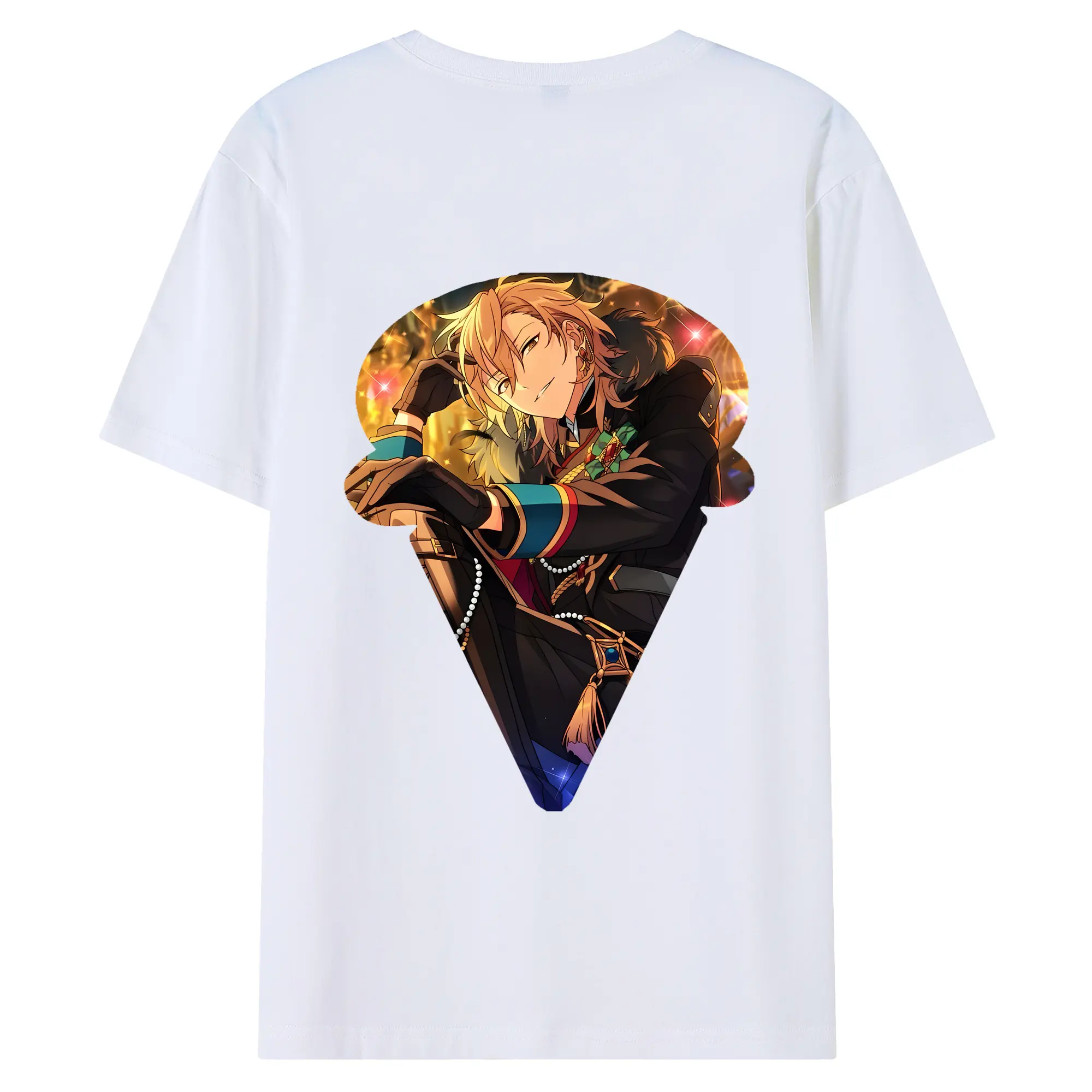 あんさん ぶる グッズ UNDEAD 羽風薫 - 綿100％ 半袖Tシャツ ・ バックプリント ・ 快適 通気性 ・ 日常使い 散歩 スポーツ用