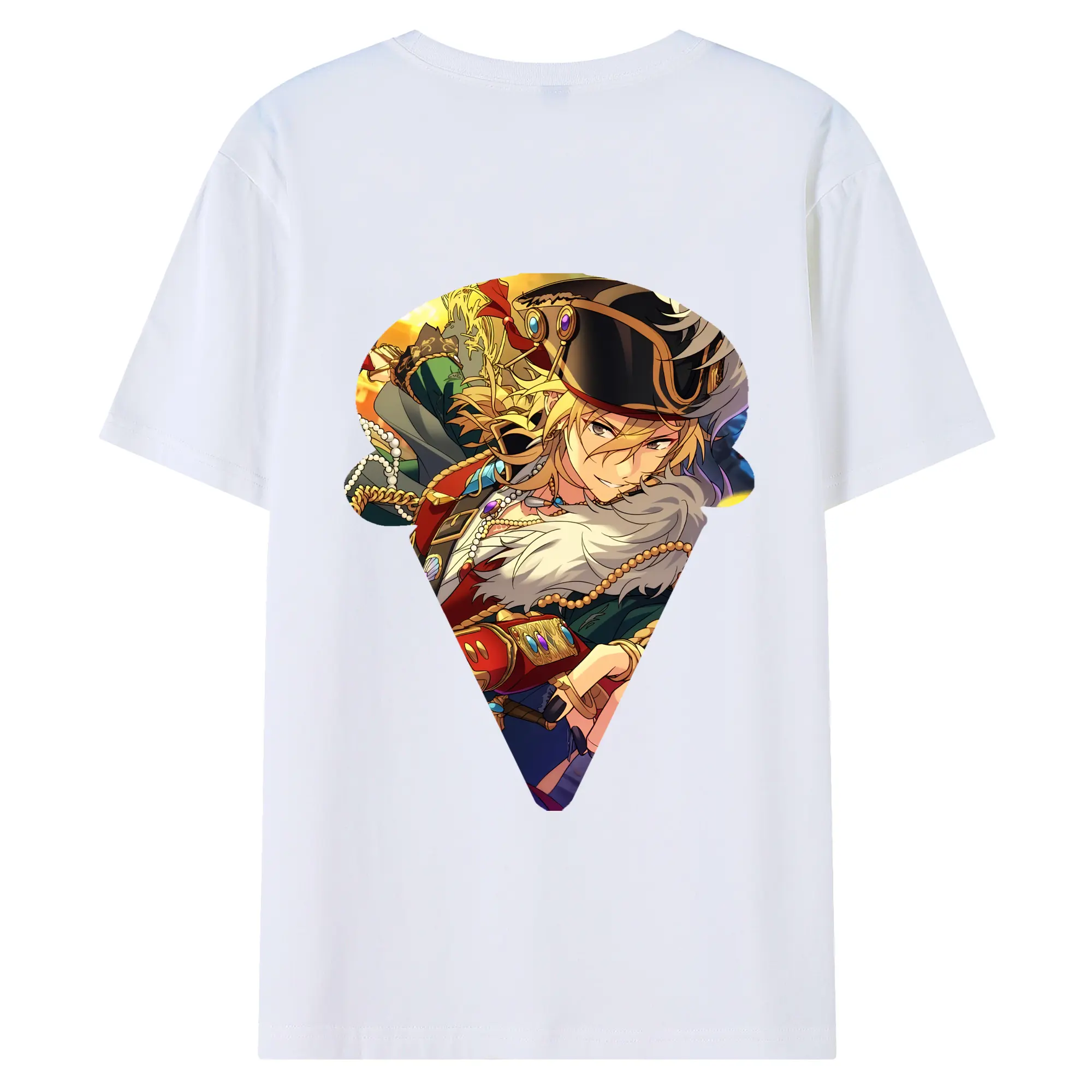 あんさん ぶる グッズ UNDEAD 羽風薫 - 綿100％ 半袖Tシャツ ・ バックプリント ・ 快適 通気性 ・ 日常使い 散歩 スポーツ用