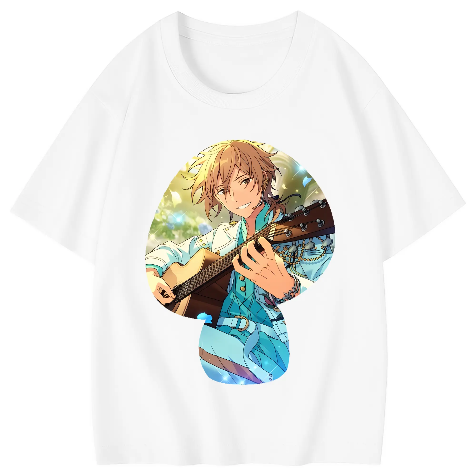 あんさん ぶる グッズ UNDEAD 羽風薫 - 綿100％ キッズTシャツ ・ フロントプリント ・ 快適 通気性 ・ スポーツ カジュアル 散歩用