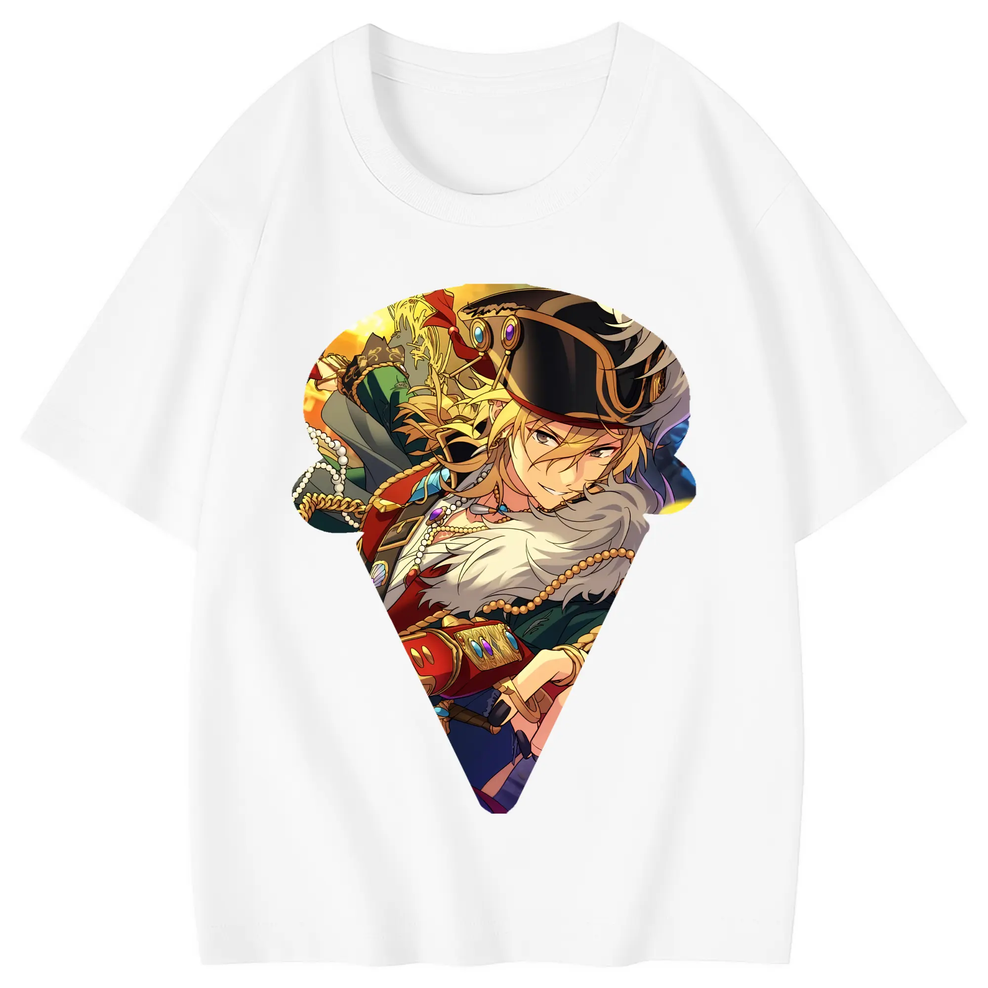 あんさん ぶる グッズ UNDEAD 羽風薫 - 綿100％ キッズTシャツ ・ フロントプリント ・ 快適 通気性 ・ スポーツ カジュアル 散歩用