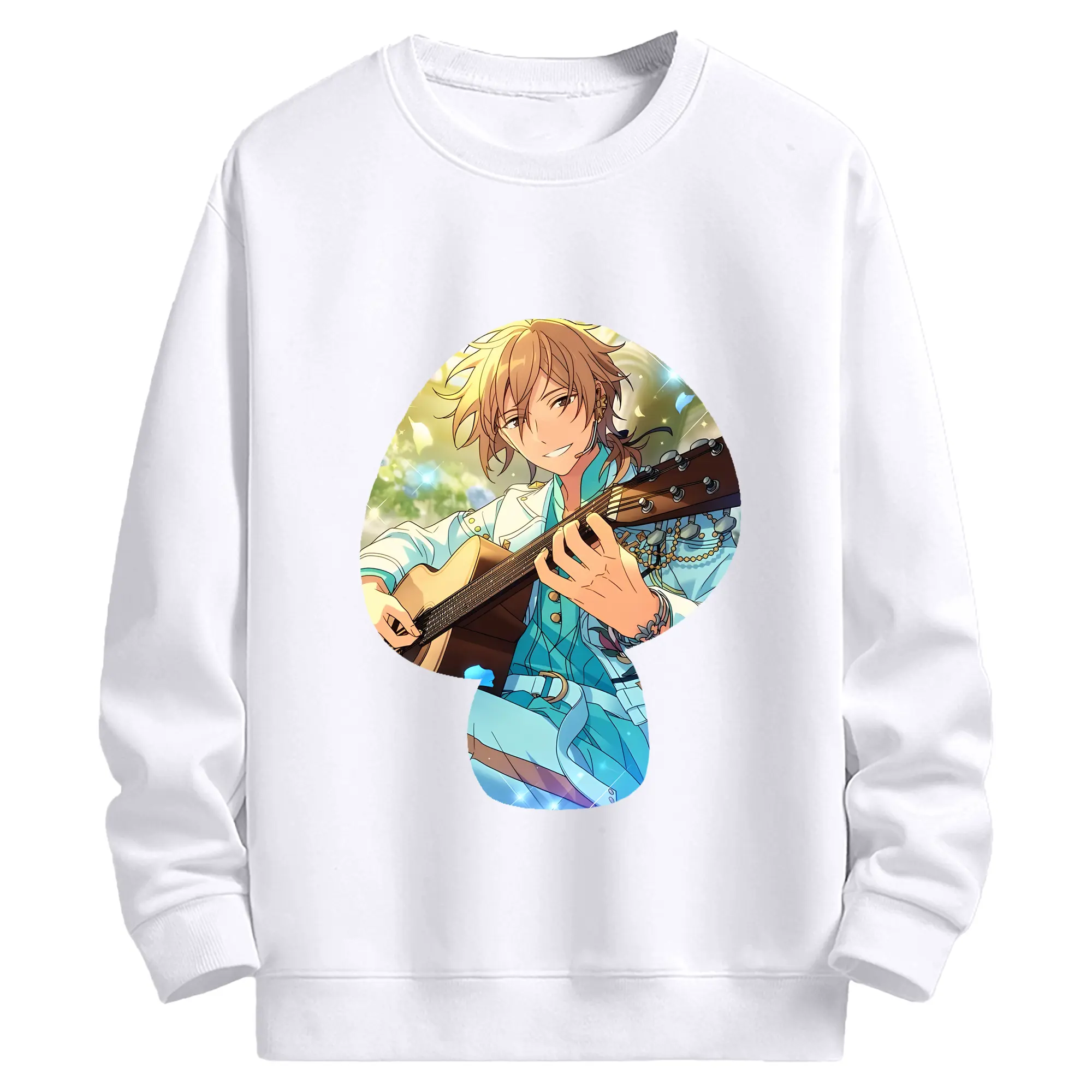 あんさん ぶる グッズ UNDEAD 羽風薫 - 高品質 クルーネック スウェット ・ コットン59％ ポリエステル41％ ・ ユニセックス 長袖 トレーナー ・ カジュアル デイリー スポーツ 散歩用