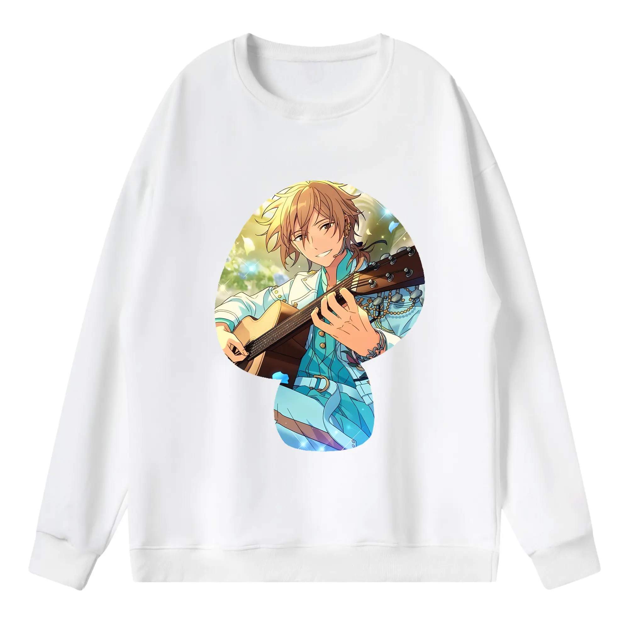 あんさん ぶる グッズ UNDEAD 羽風薫 - 薄手 クルーネック スウェット 裏毛260g · ポリエステル 春秋向け カジュアル 男女兼用 · トレーナー デイリー スポーツ 散歩に最適