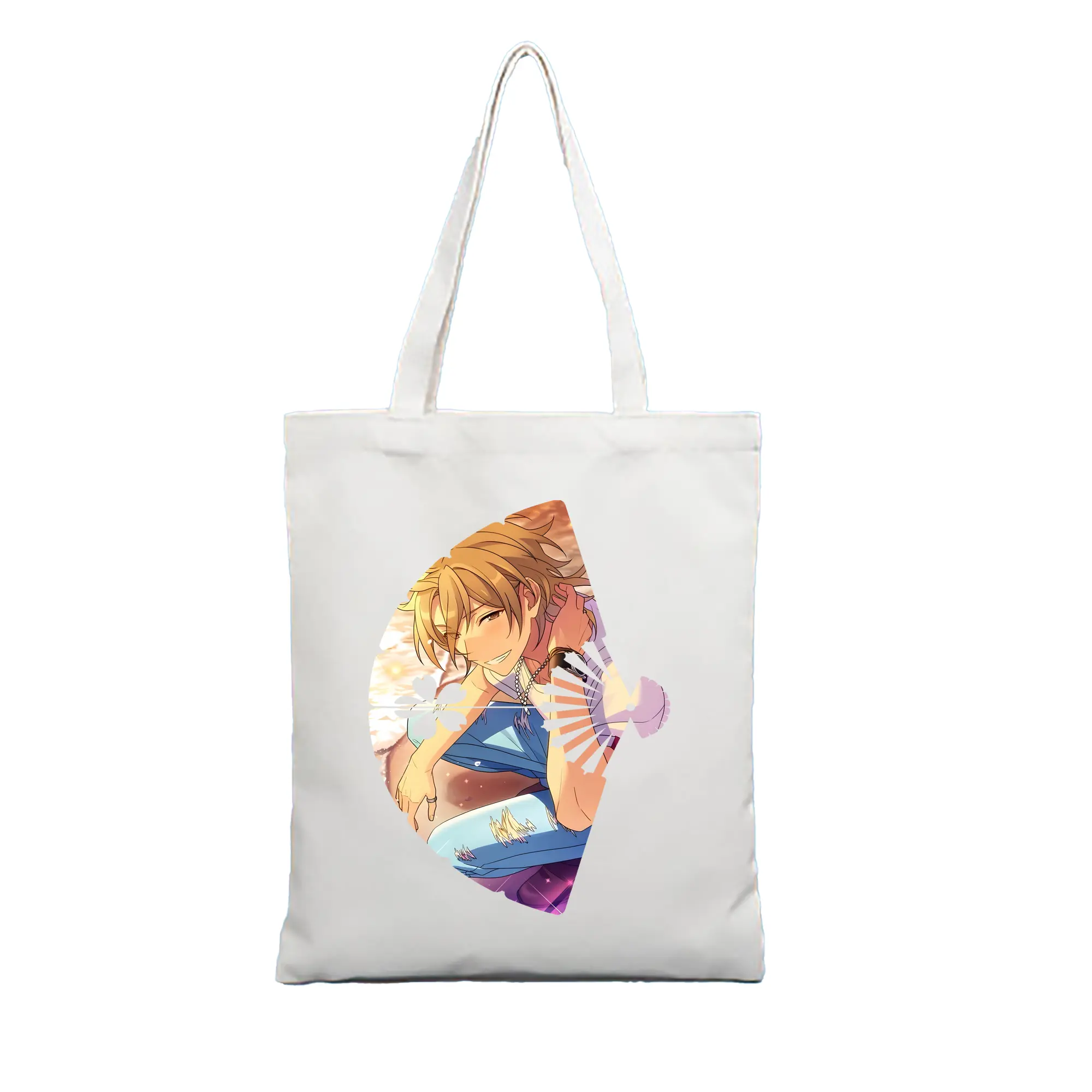 あんさん ぶる グッズ UNDEAD 羽風薫 - 縦型キャンバス手提げバッグ（トートバッグ） ・ キャンバス素材 ・ ショッピング用 ・ 軽量 丈夫 お手入れ簡単