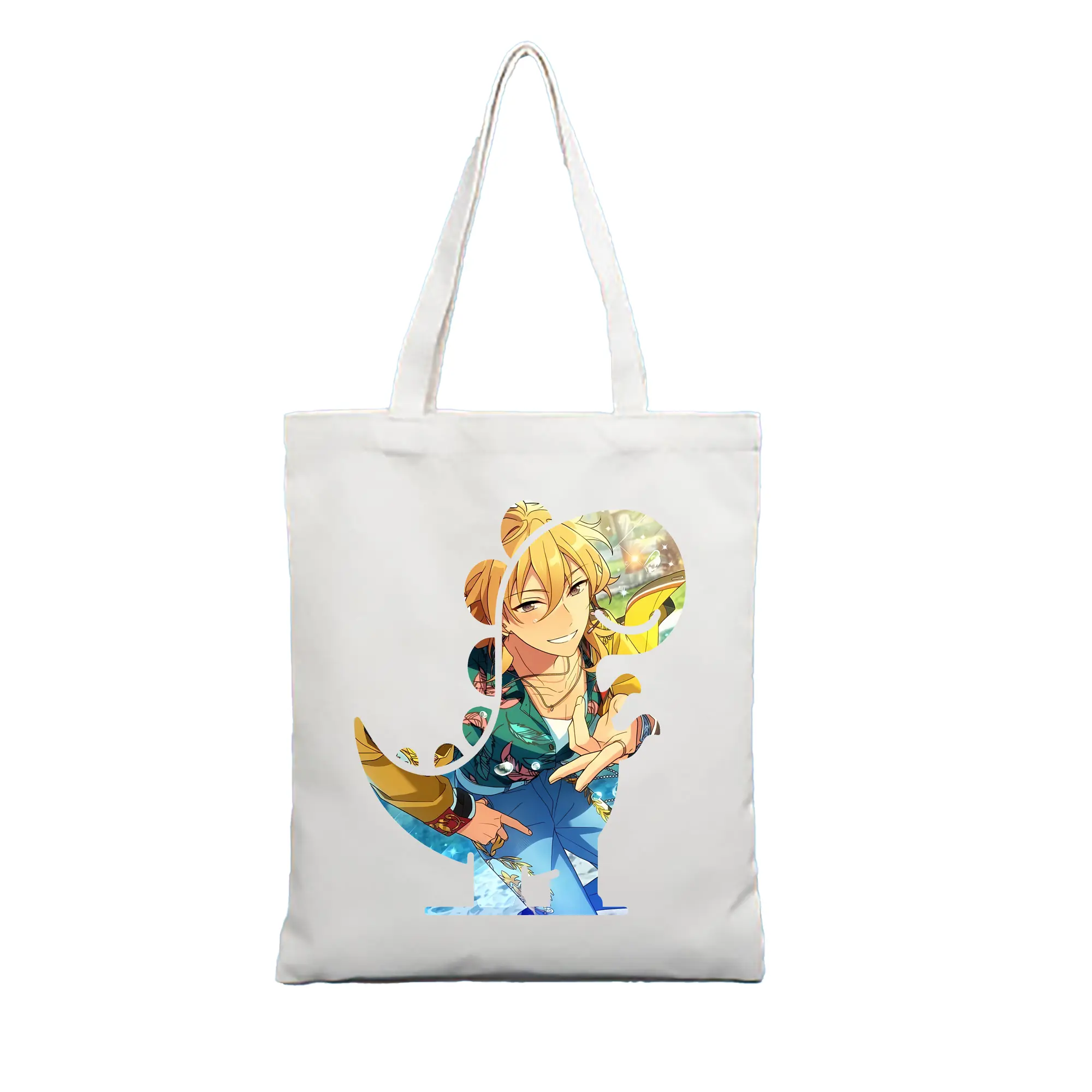 あんさん ぶる グッズ UNDEAD 羽風薫 - 縦型キャンバス手提げバッグ（トートバッグ） ・ キャンバス素材 ・ ショッピング用 ・ 軽量 丈夫 お手入れ簡単