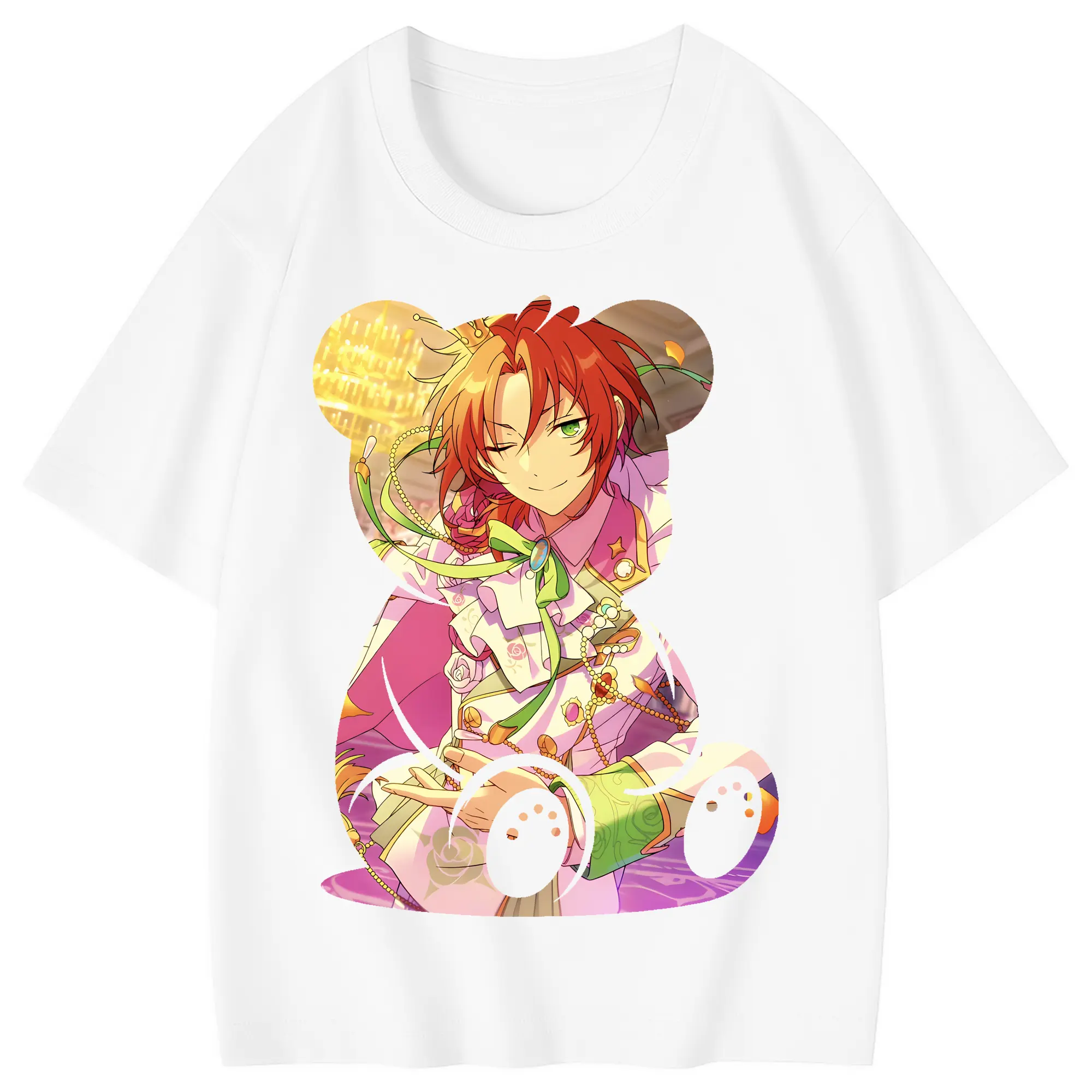 あんさん ぶる グッズ Knights 月永レオ - 綿100％ キッズTシャツ ・ フロントプリント ・ 快適 通気性 ・ スポーツ カジュアル 散歩用