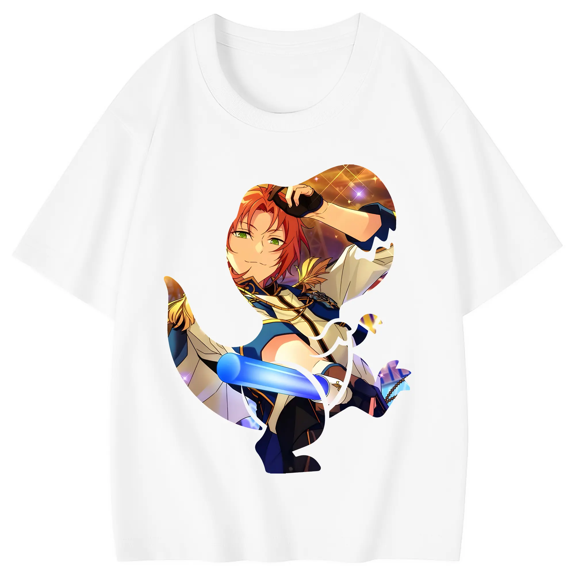 あんさん ぶる グッズ Knights 月永レオ - 綿100％ キッズTシャツ ・ フロントプリント ・ 快適 通気性 ・ スポーツ カジュアル 散歩用