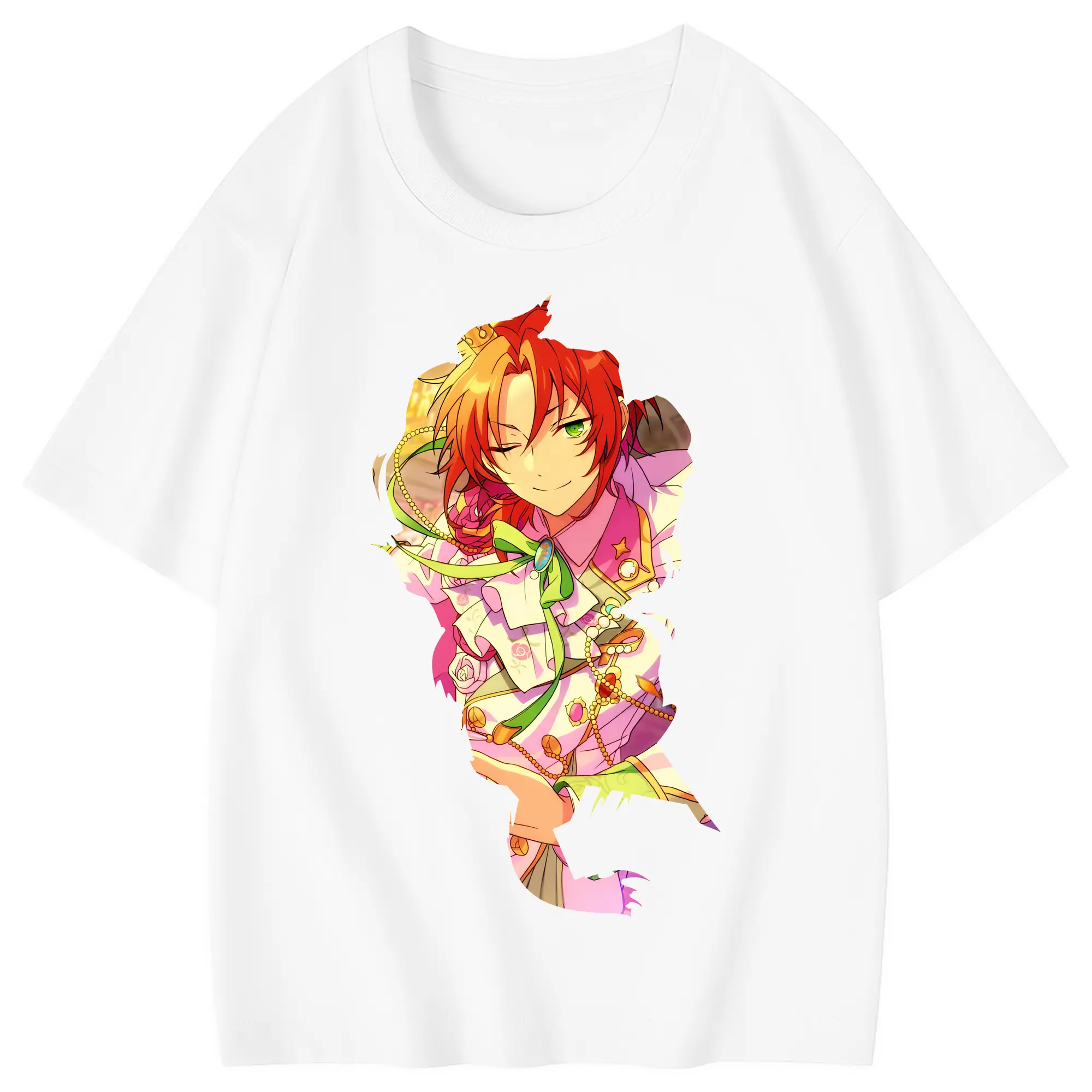 あんさん ぶる グッズ Knights 月永レオ - 綿100％ キッズTシャツ ・ フロントプリント ・ 快適 通気性 ・ スポーツ カジュアル 散歩用