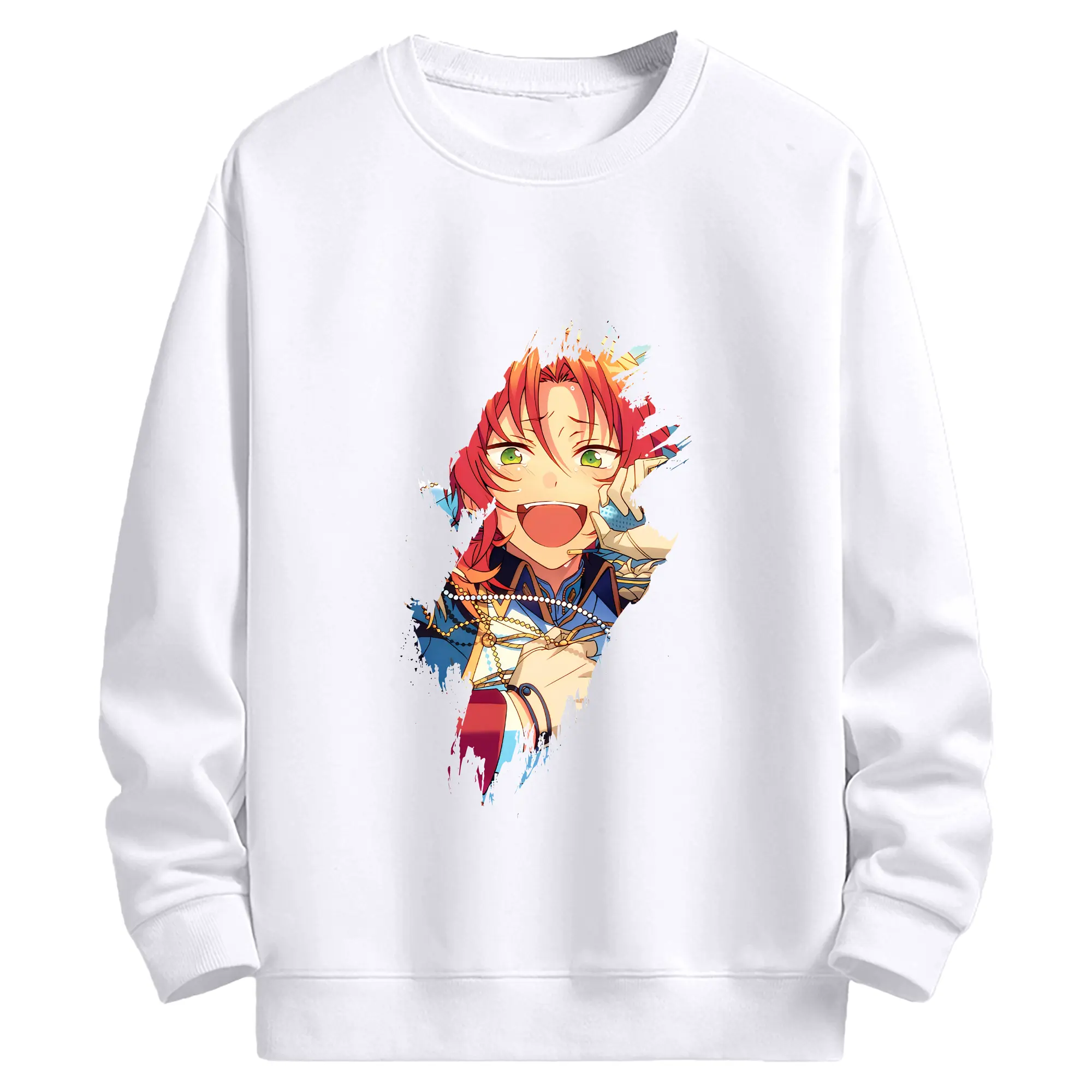 あんさん ぶる グッズ Knights 月永レオ - 高品質 クルーネック スウェット ・ コットン59％ ポリエステル41％ ・ ユニセックス 長袖 トレーナー ・ カジュアル デイリー スポーツ 散歩用